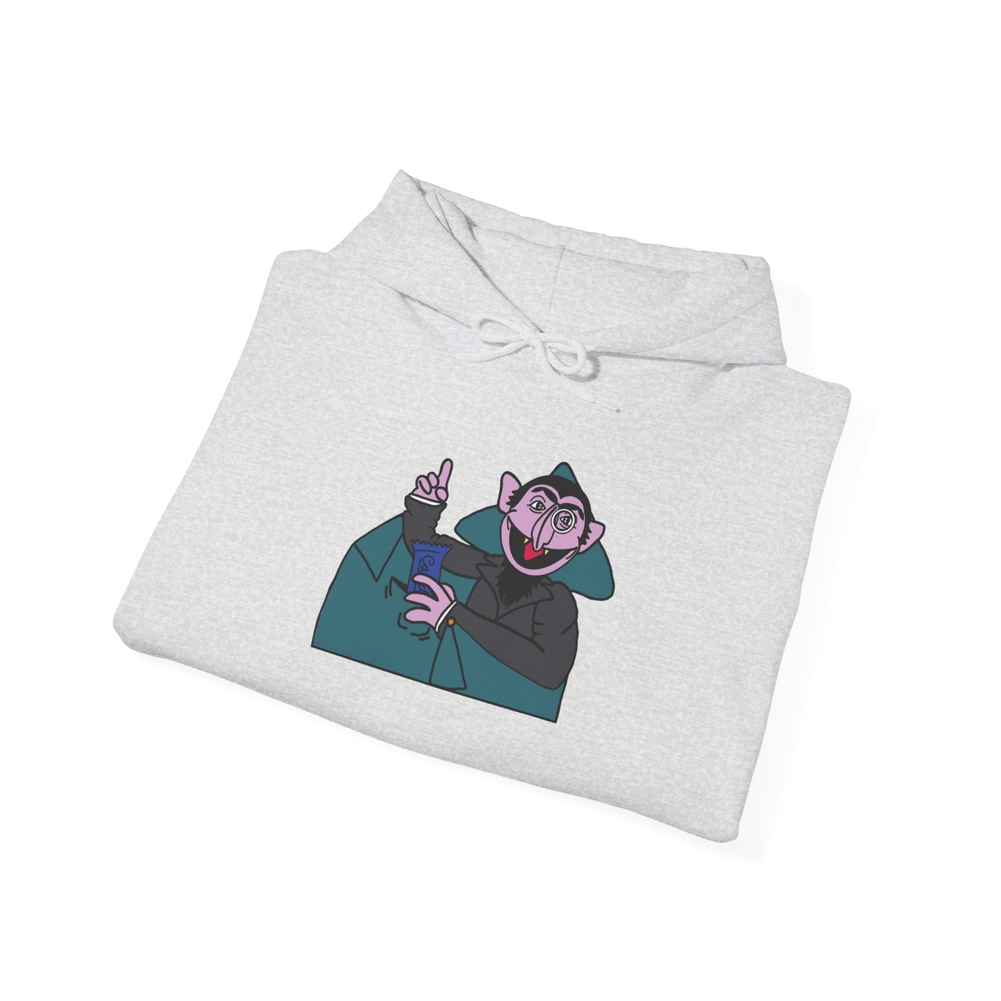 The Count Stealing Candy Hoodie - Sesame Street The Count Parody Hooded Sweatshirt