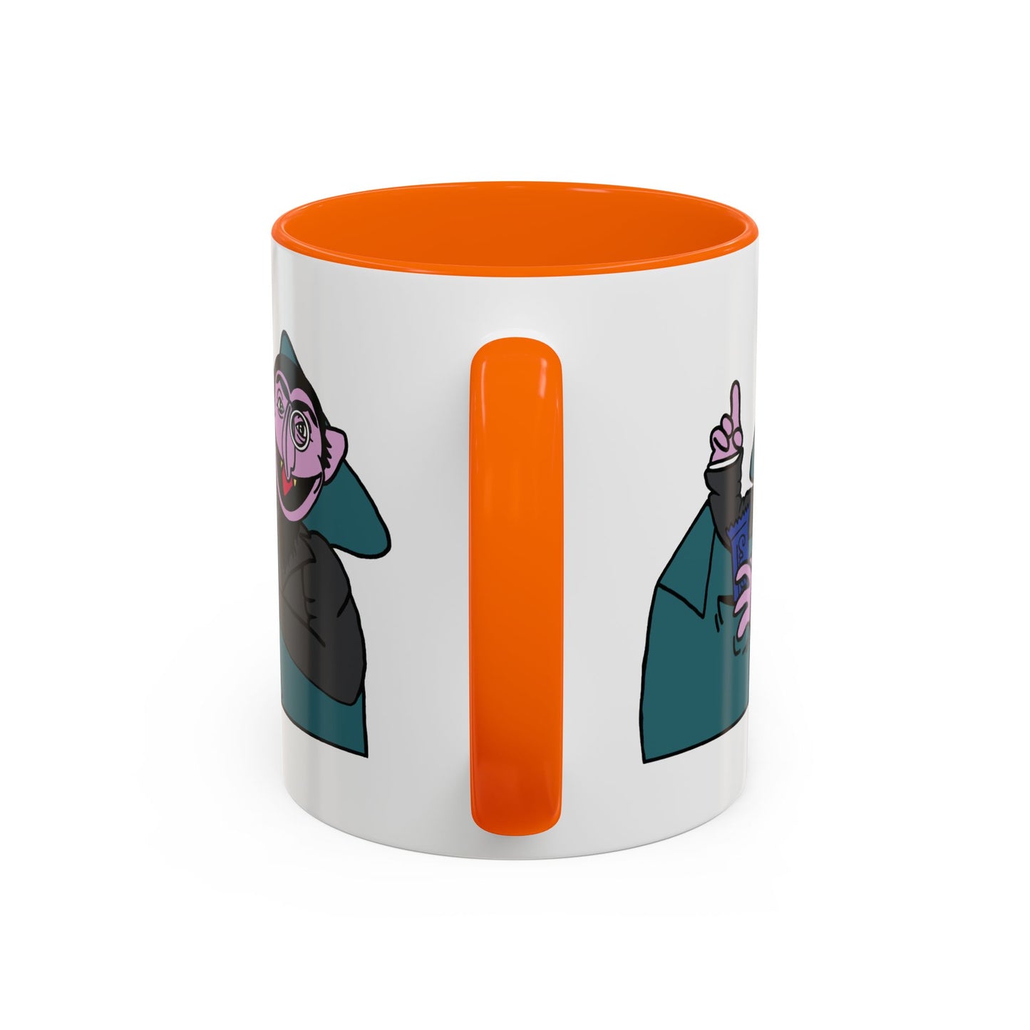 The Count Stealing Candy Accent Mug - Sesame Street The Count Parody Coffee Mug