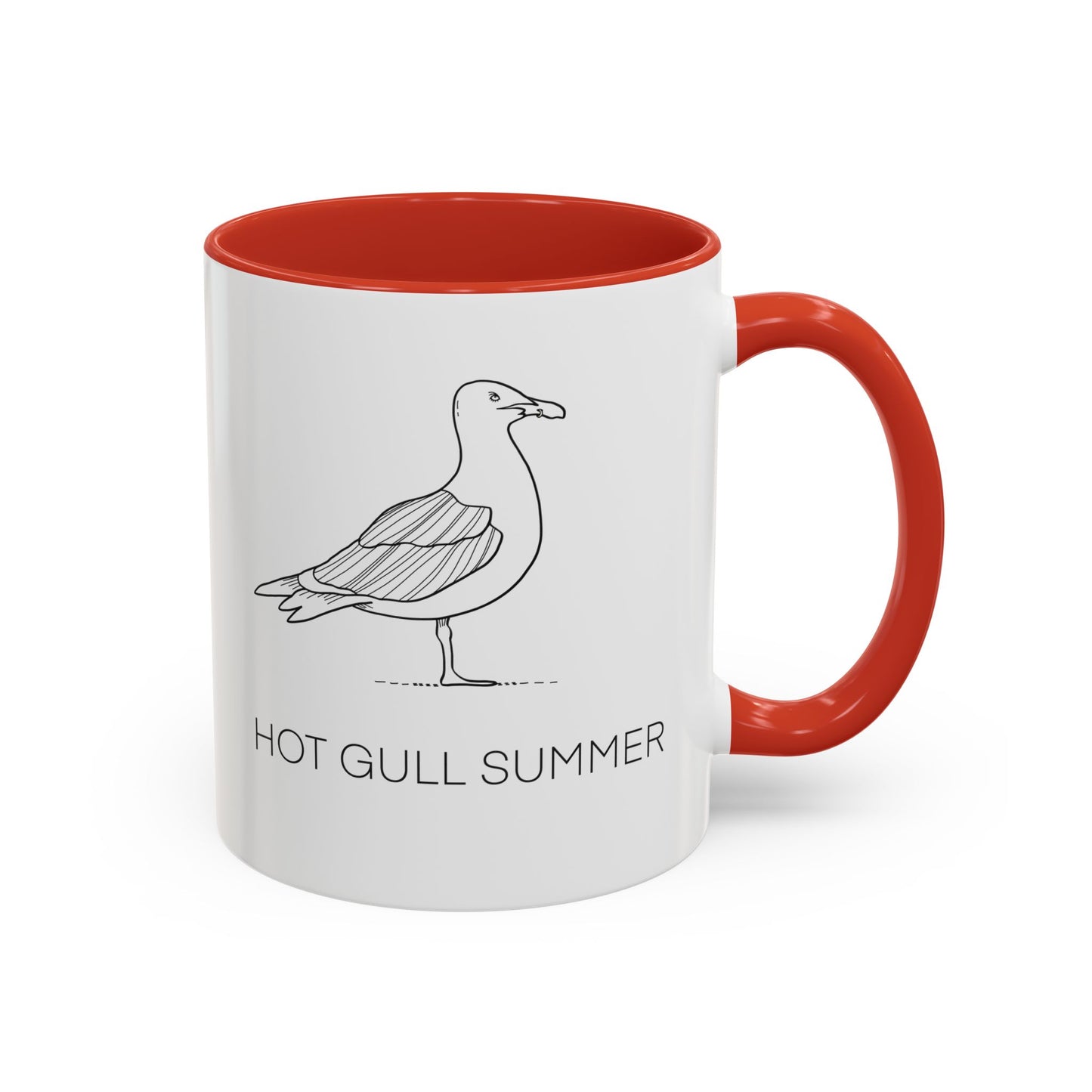 Hot Gull Summer Seagull Accent Mug