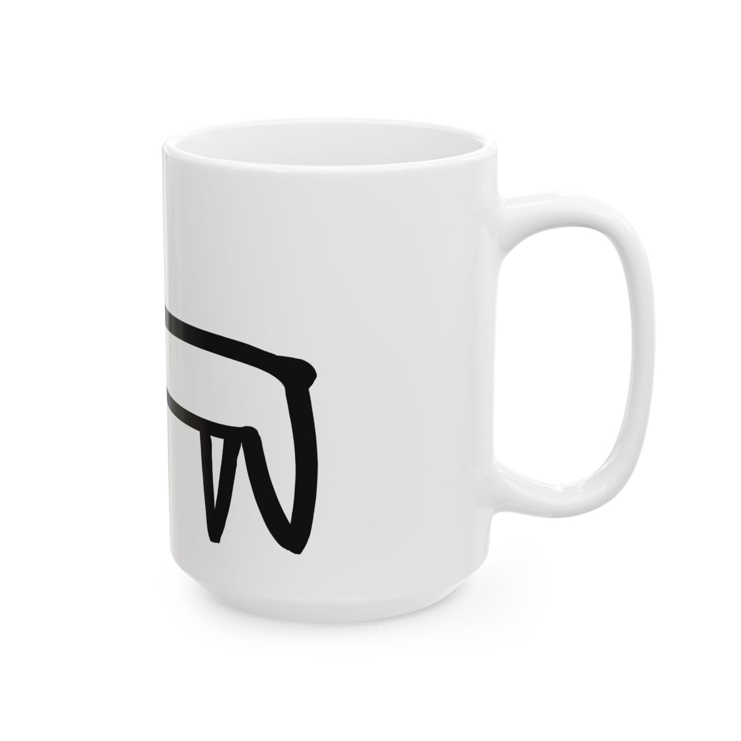 Dog Mug - Dog Drawing Mug - Big Dog Edition