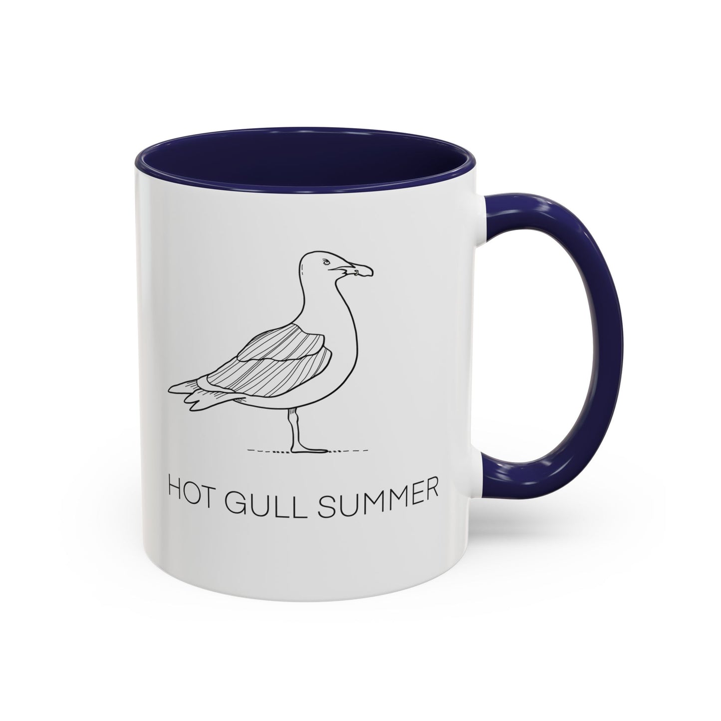 Hot Gull Summer Seagull Accent Mug