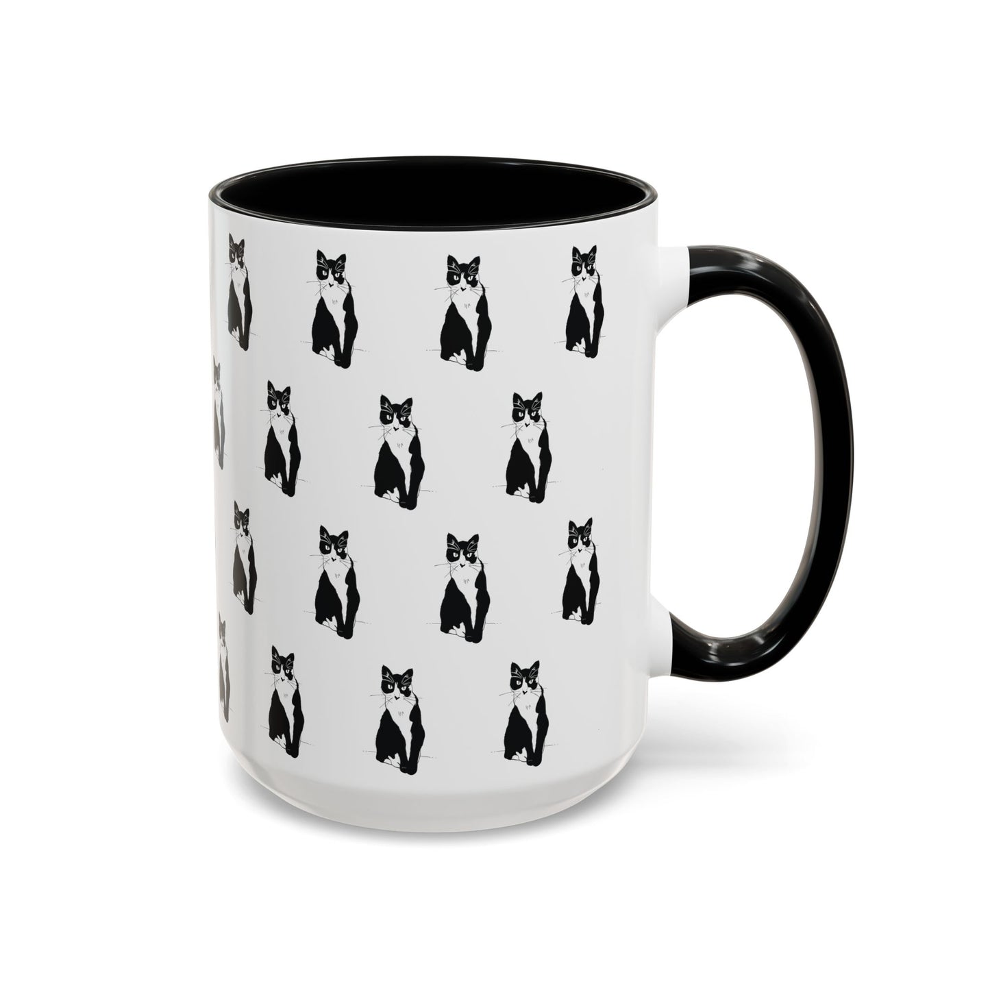 Herd of Cats Accent Mug (Transparent Style Cat) - Cat Mug