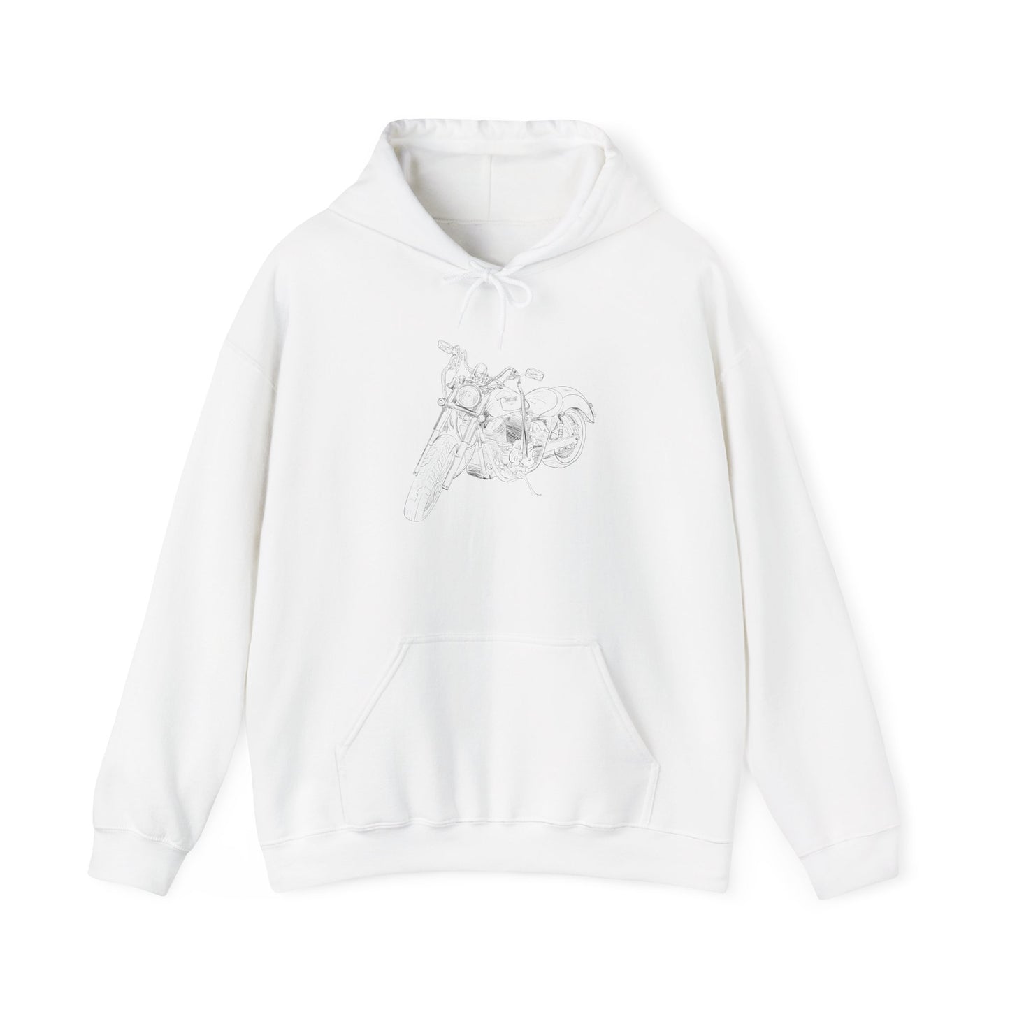 Harley Motorcycle Drawing Hoodie Sweatshirt