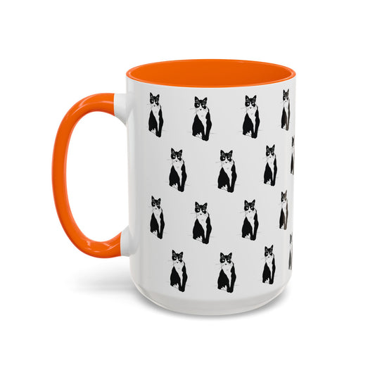 Herd of Cats Accent Mug (Transparent Style Cat) - Cat Mug