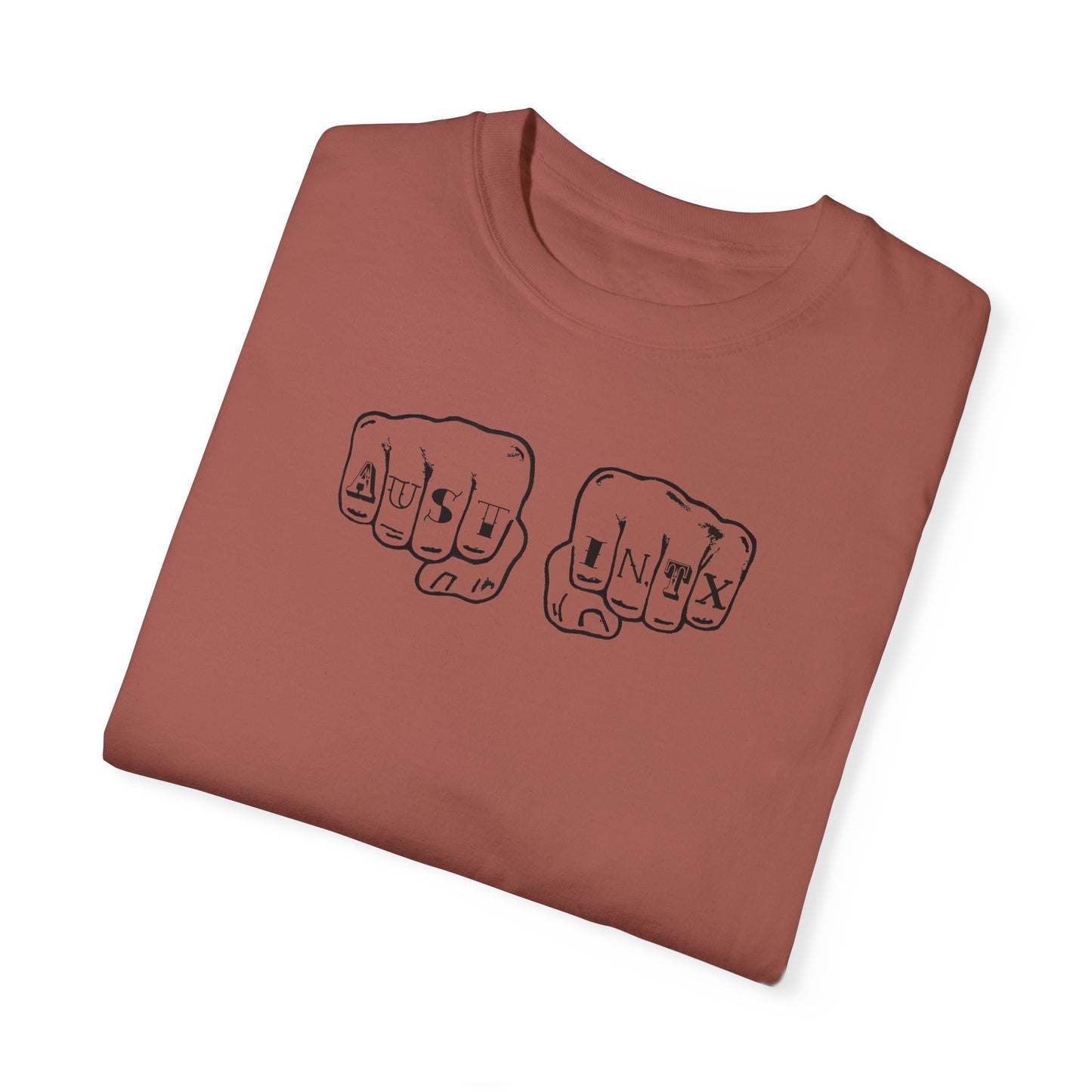 Austin Knuckle Tats - Tattooed Fists Tee