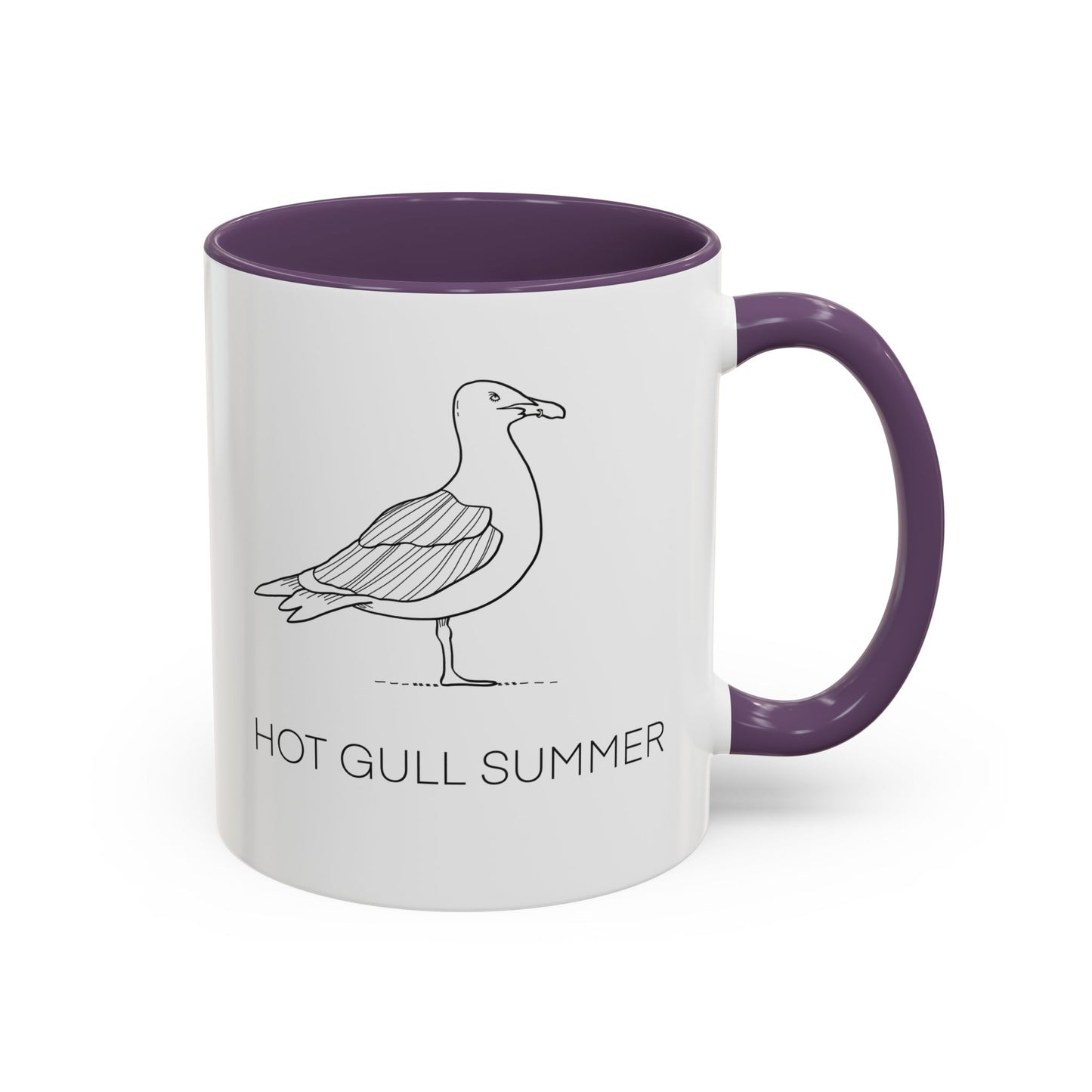 Hot Gull Summer Seagull Accent Mug