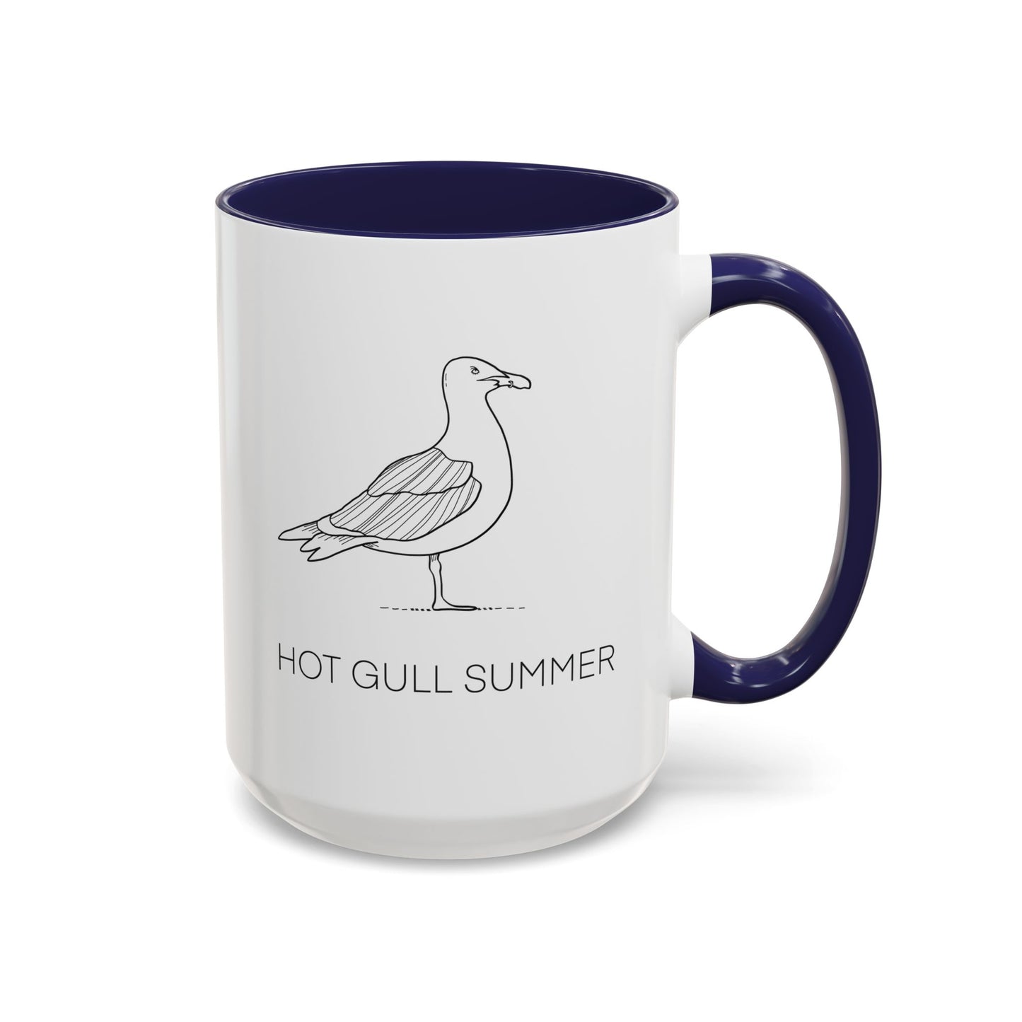 Hot Gull Summer Seagull Accent Mug