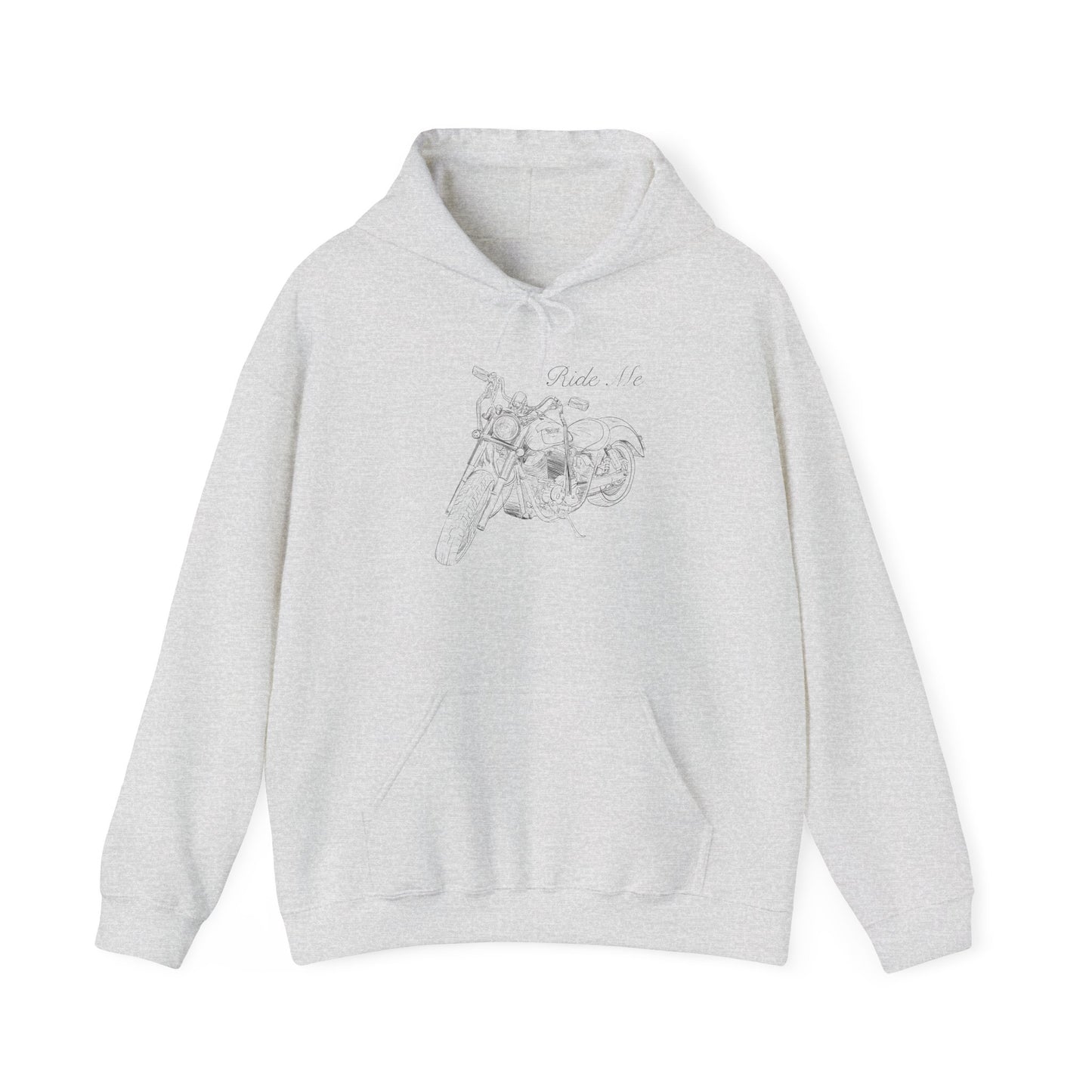 Ride Me Harley Motorcycle Drawing Hoodie Sweatshirt