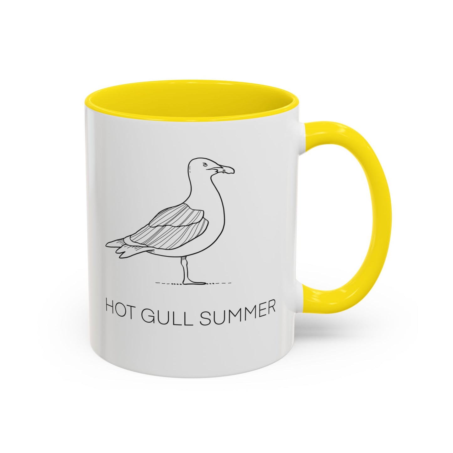Hot Gull Summer Seagull Accent Mug