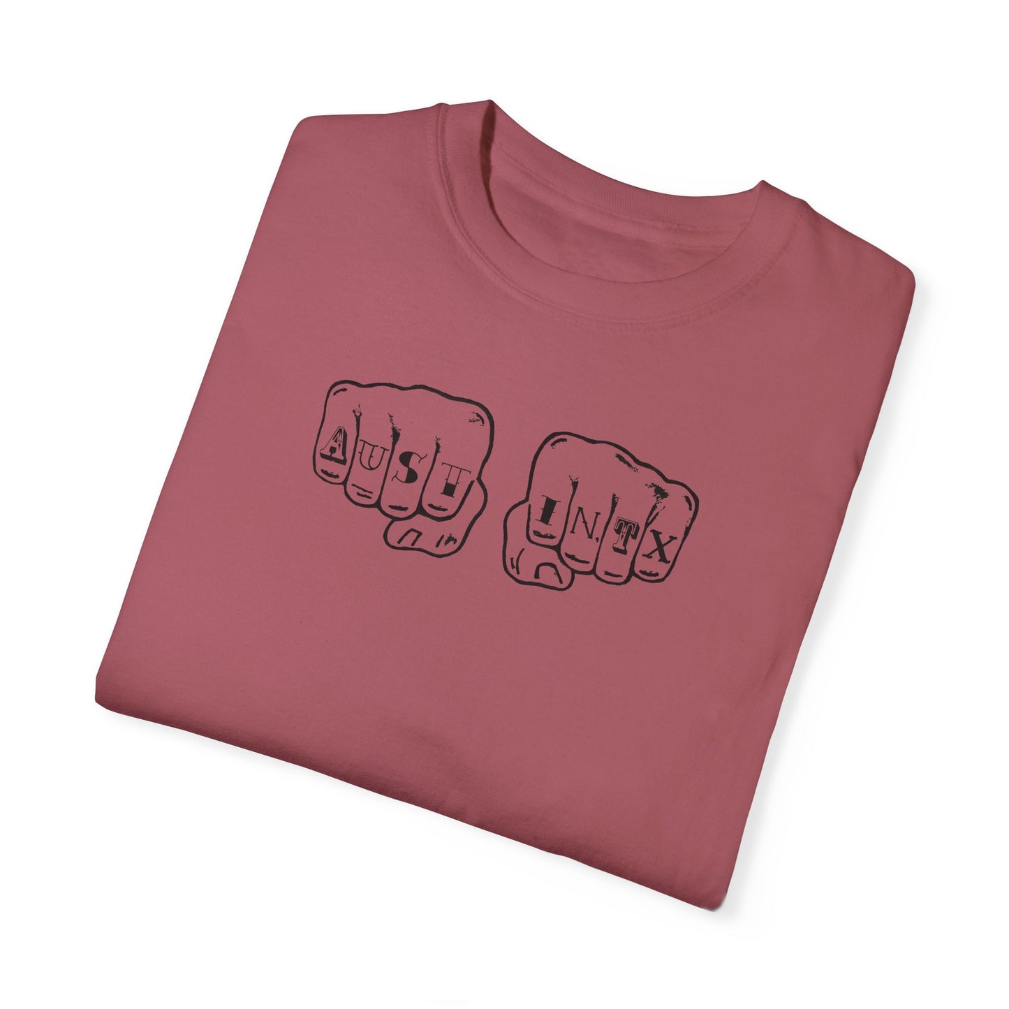 Austin Knuckle Tats - Tattooed Fists Tee