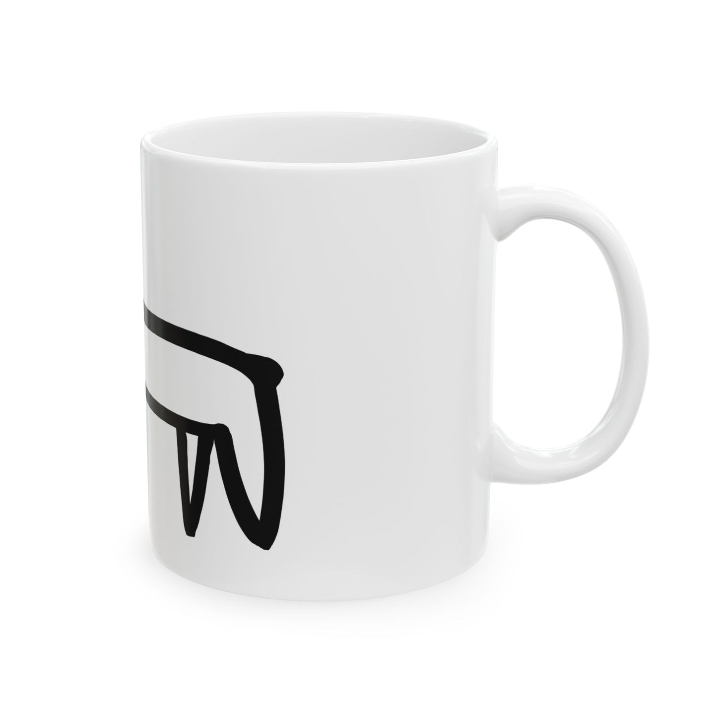 Dog Mug - Dog Drawing Mug - Big Dog Edition