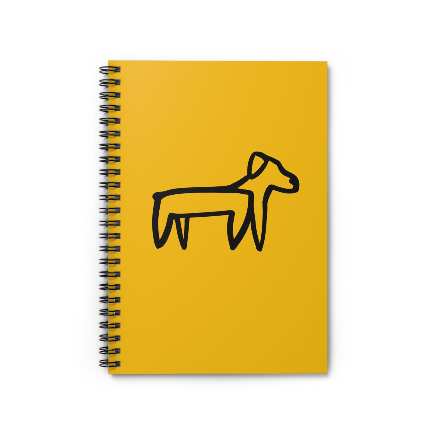 Yellow Dog Spiral Notebook