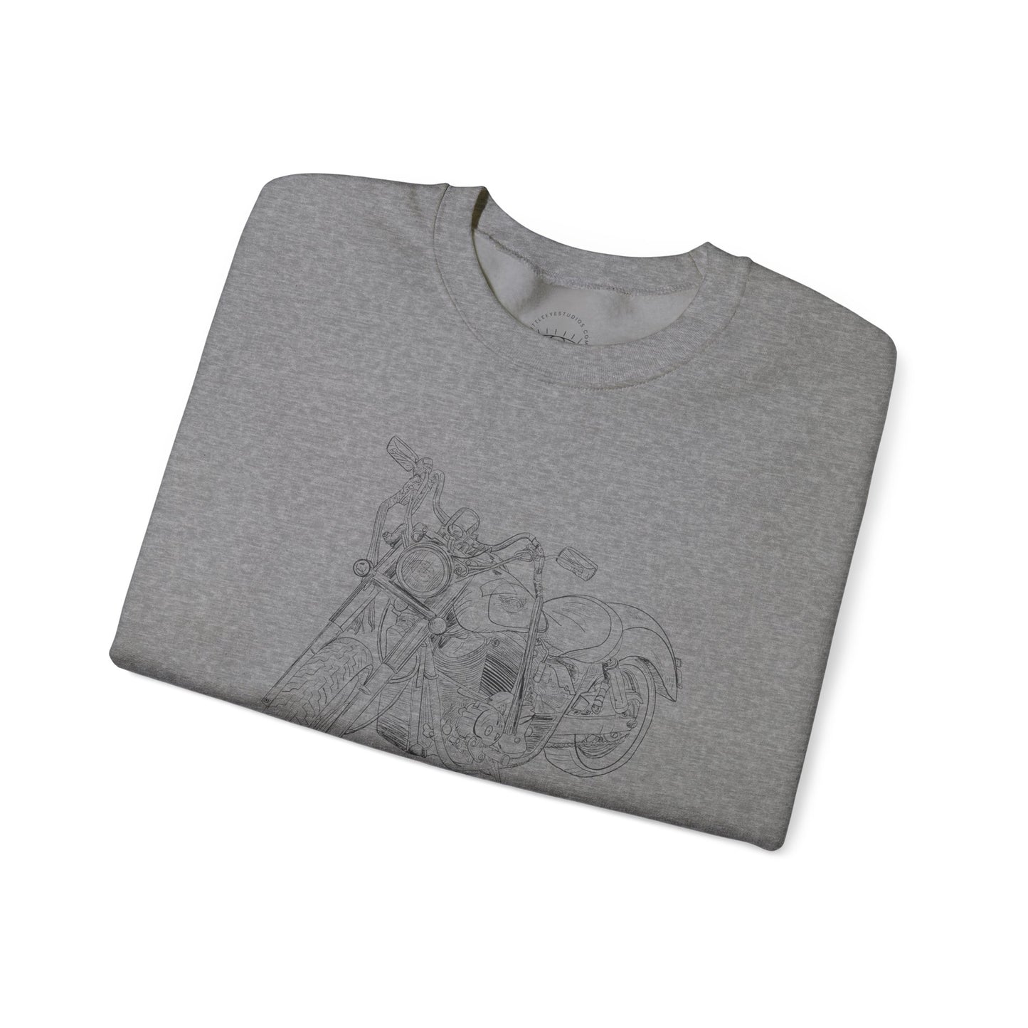 Motorcycle Drawing Sweatshirt