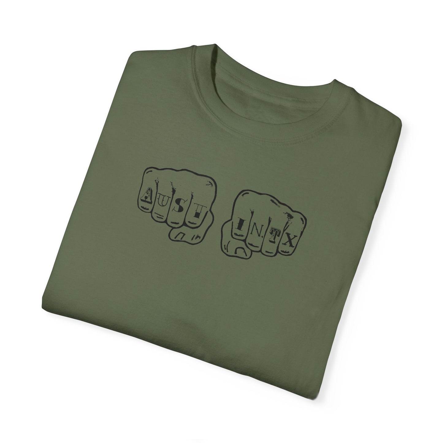 Austin Knuckle Tats - Tattooed Fists Tee