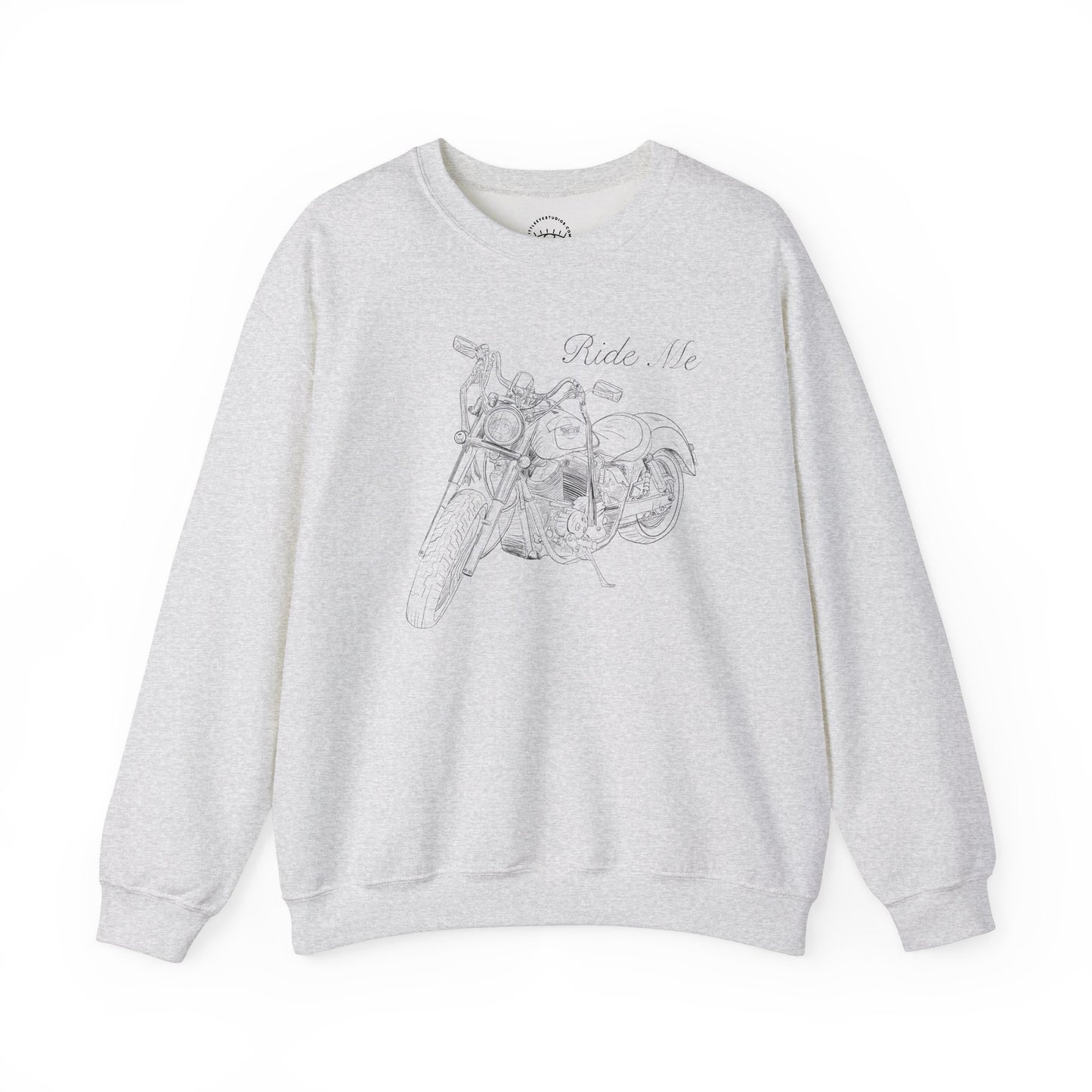 Ride Me Motorcycle Drawing Sweatshirt
