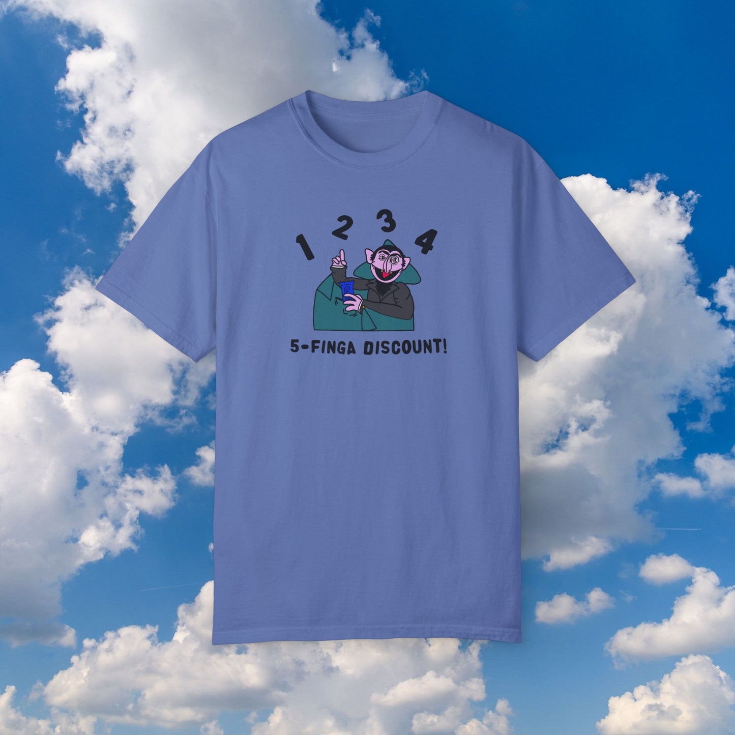 Five Finger Discount Tee - Sesame Street The Count Parody Shirt