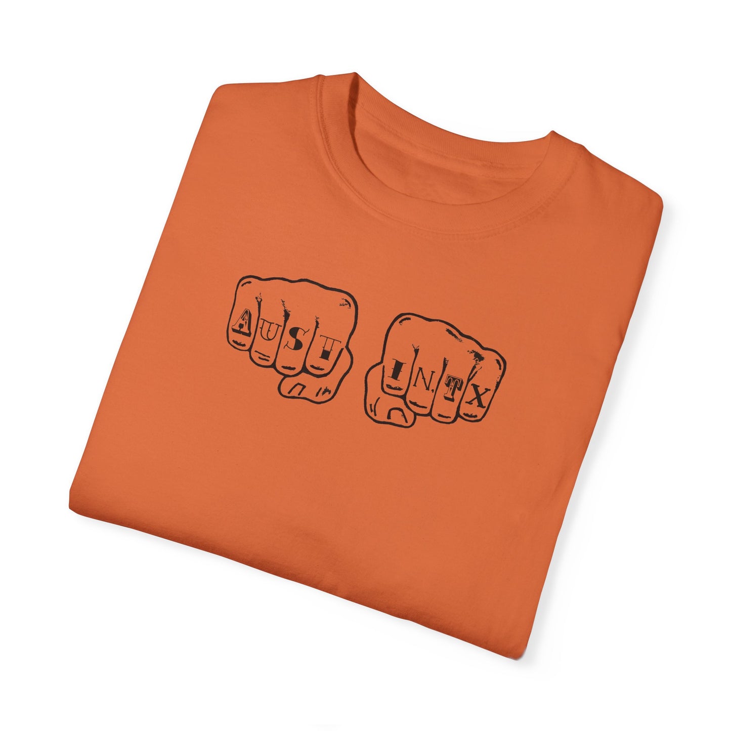 Austin Knuckle Tats - Tattooed Fists Tee