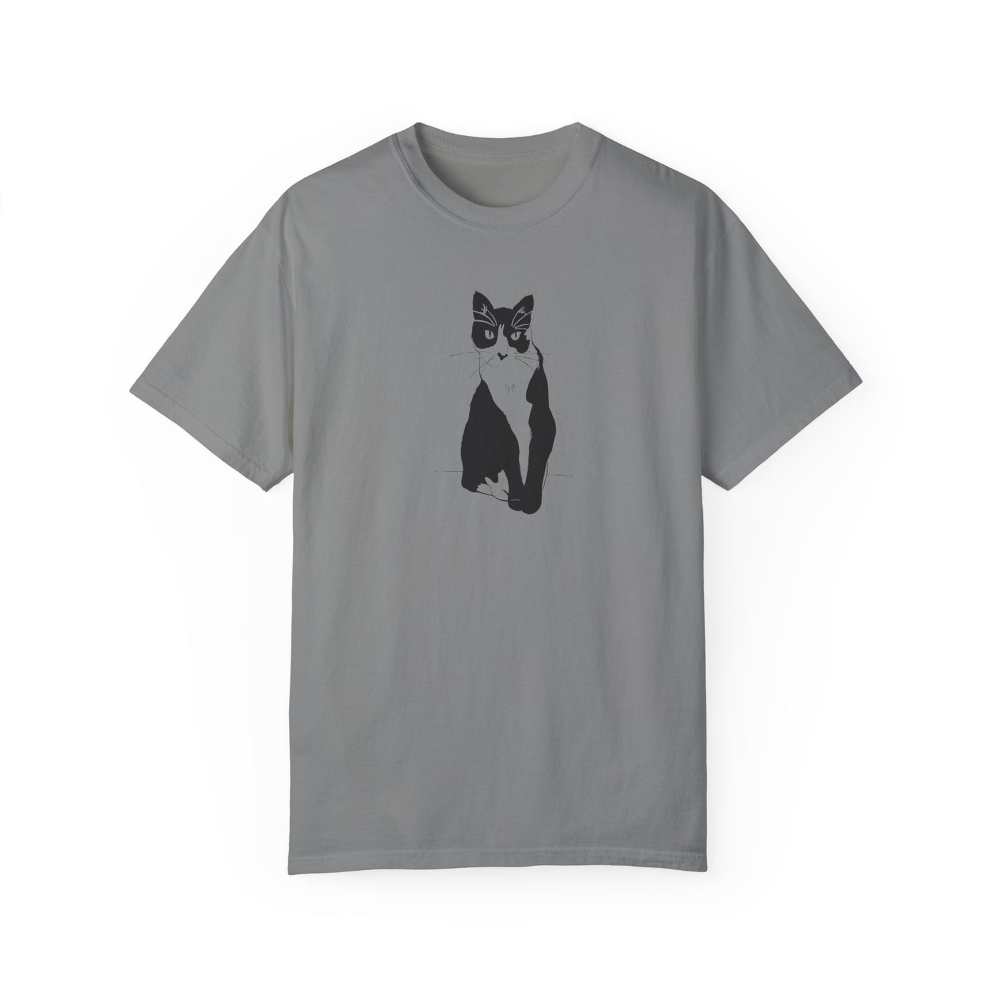 Cat Tee (Transparent Style Cat) - Cat Drawing Shirt