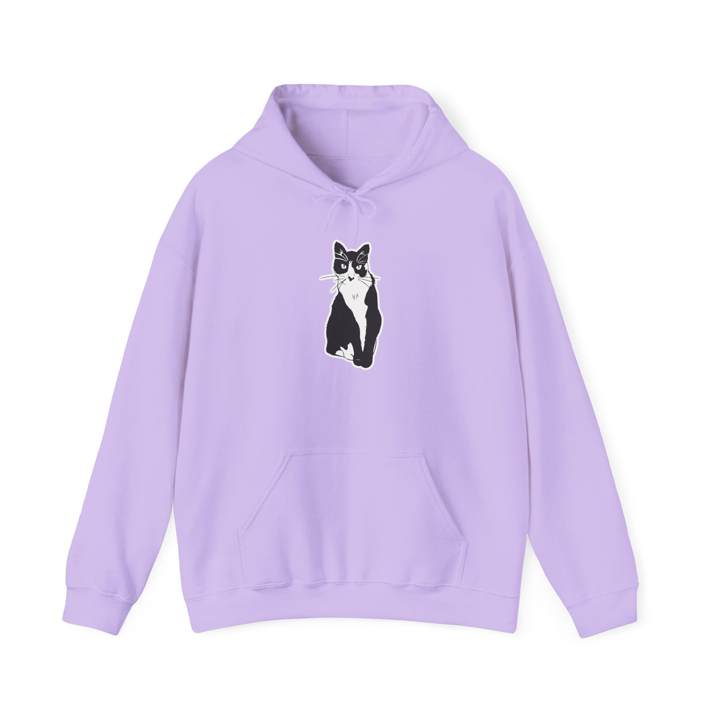 Cat Hoodie (Sticker Style Cat) - Cat Hooded Sweatshirt