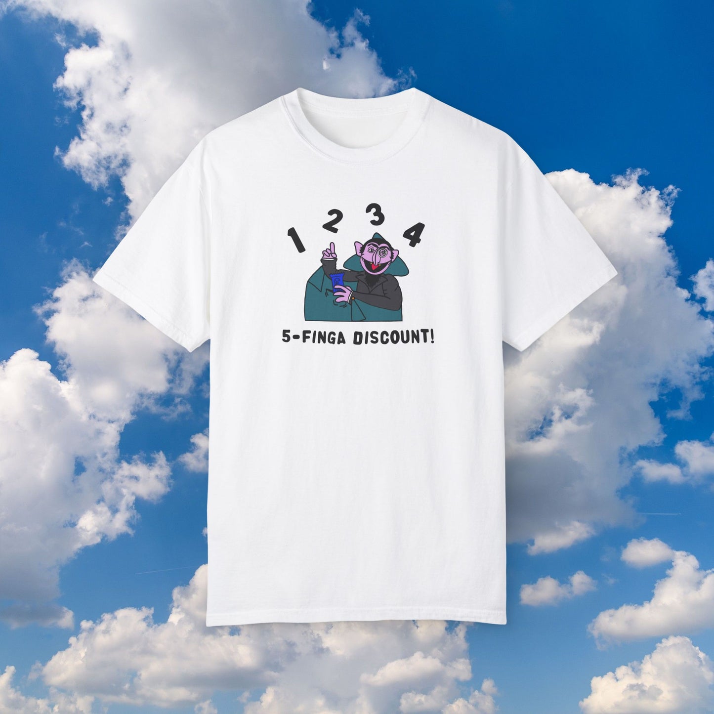 Five Finger Discount Tee - Sesame Street The Count Parody Shirt
