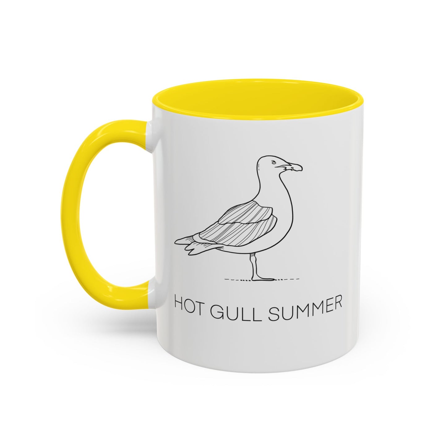 Hot Gull Summer Seagull Accent Mug