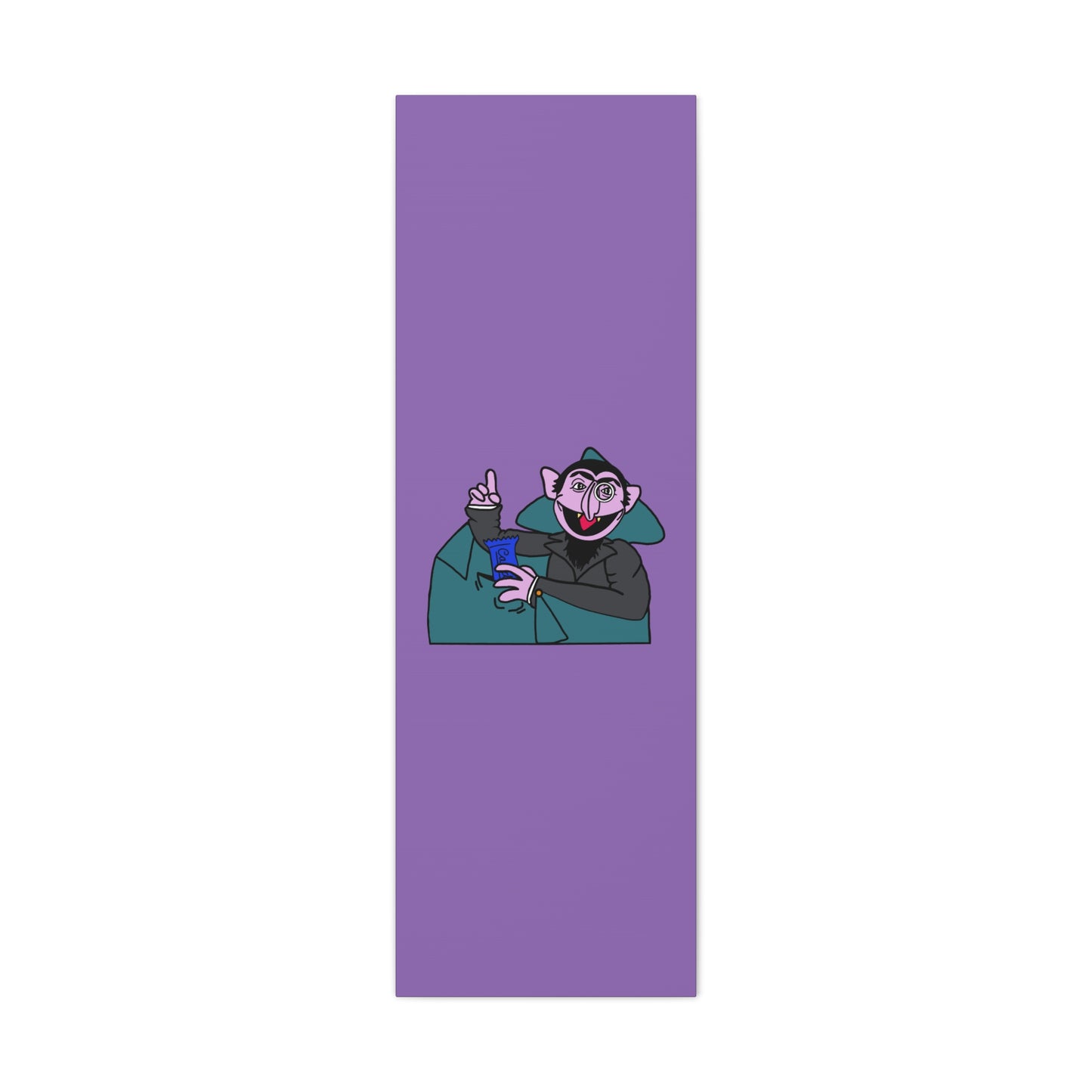 The Count Stealing Candy Canvas Print Light Purple - Sesame Street The Count Canvas Art