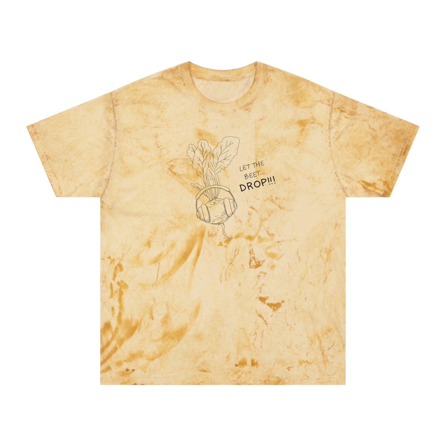 Let The Beet Drop Outline Color Blast Tee