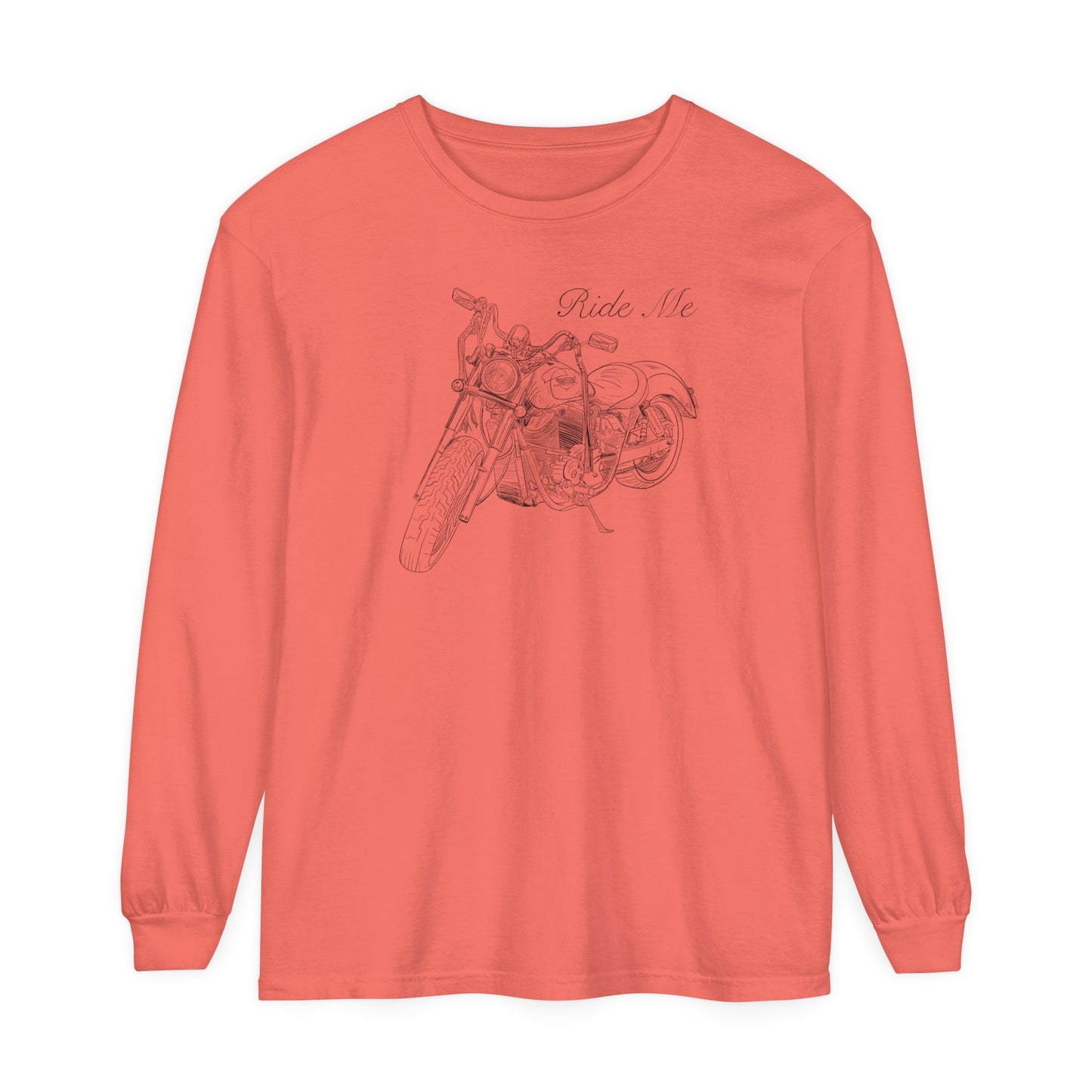 Ride Me Motorcycle Long Sleeve Tee
