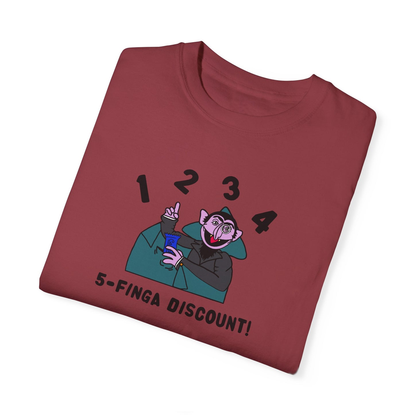 Five Finger Discount Tee - Sesame Street The Count Parody Shirt