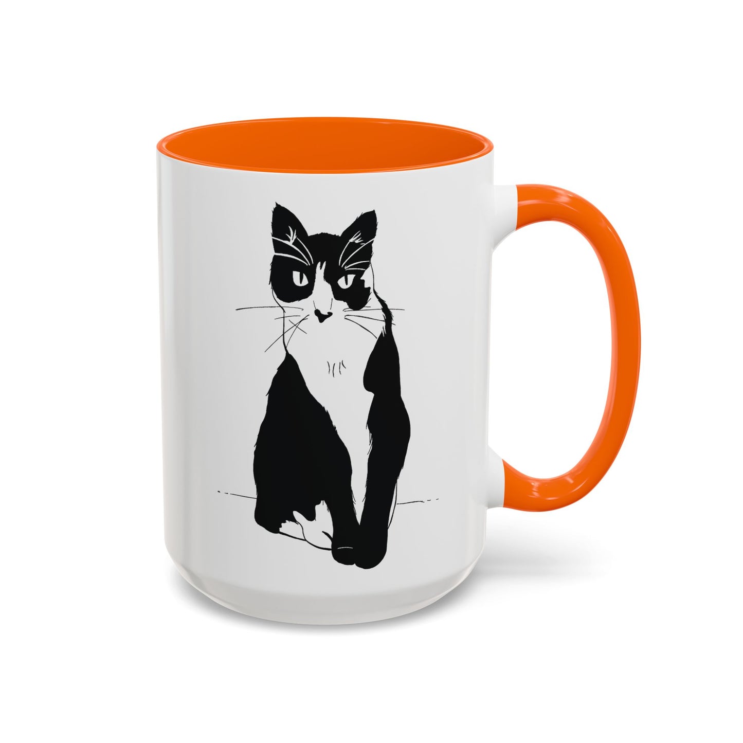 Cat Mug (Transparent Style Cat) - Two Cats Accent Edition Cat Mug