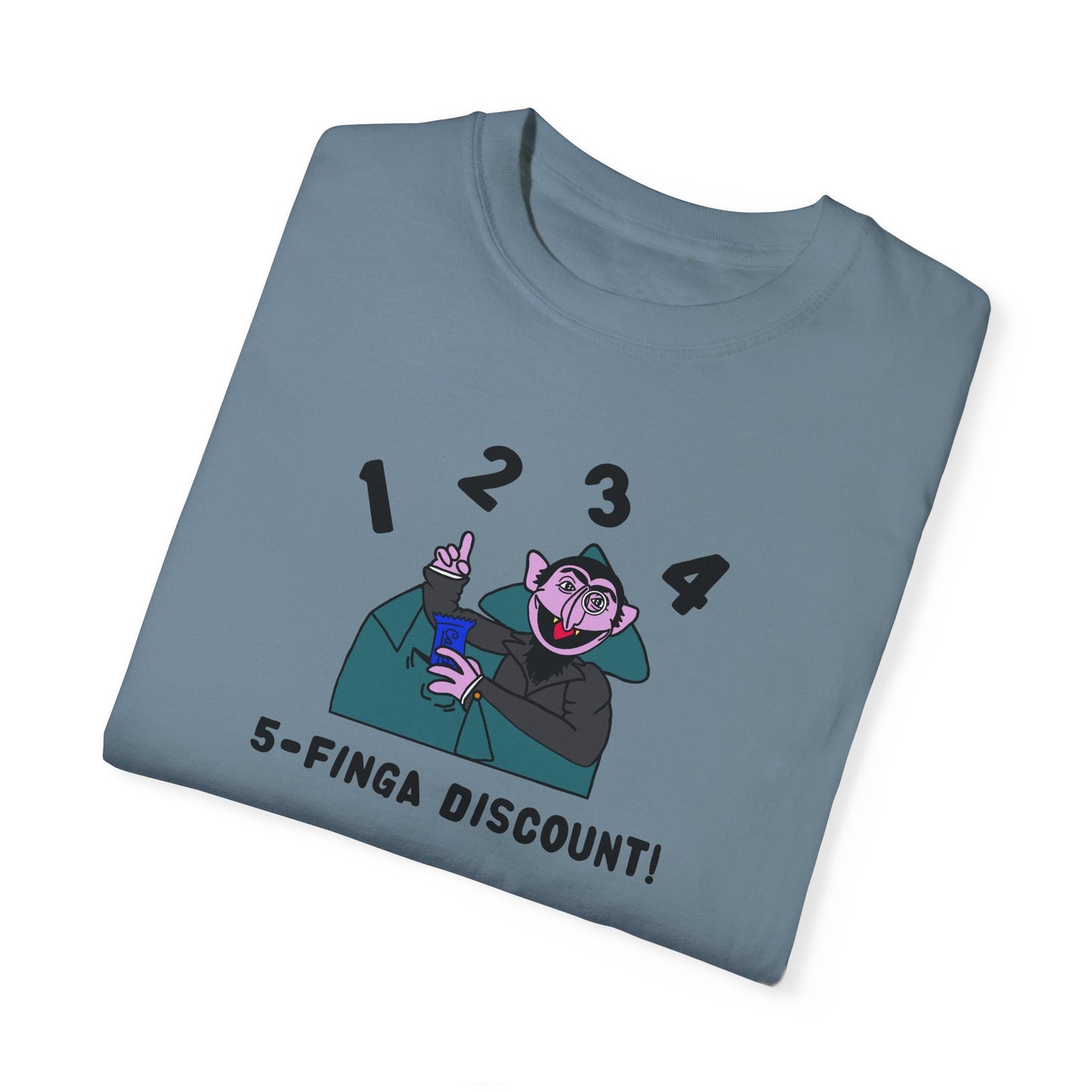 Five Finger Discount Tee - Sesame Street The Count Parody Shirt