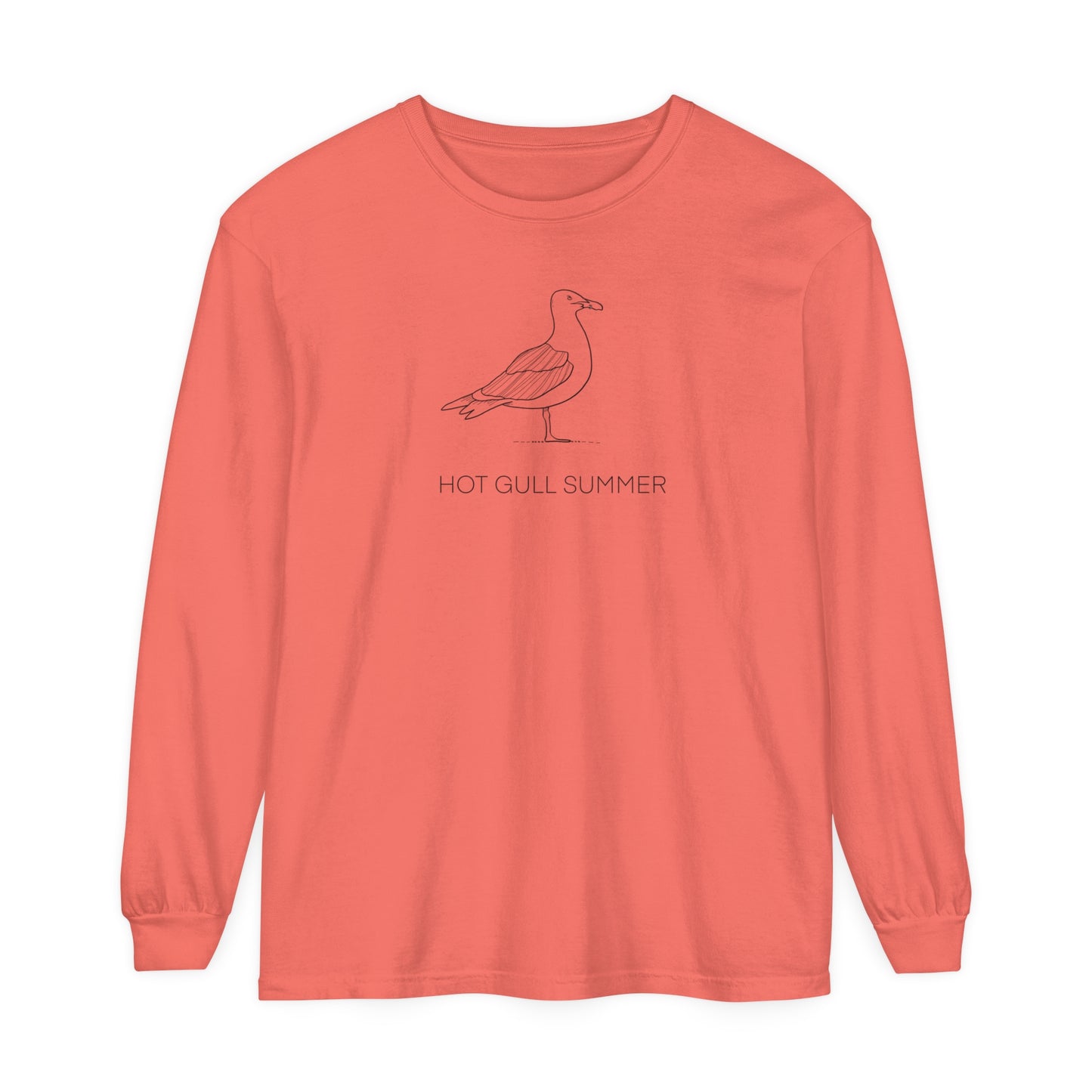 Hot Gull Summer Seagull Long Sleeve Tee