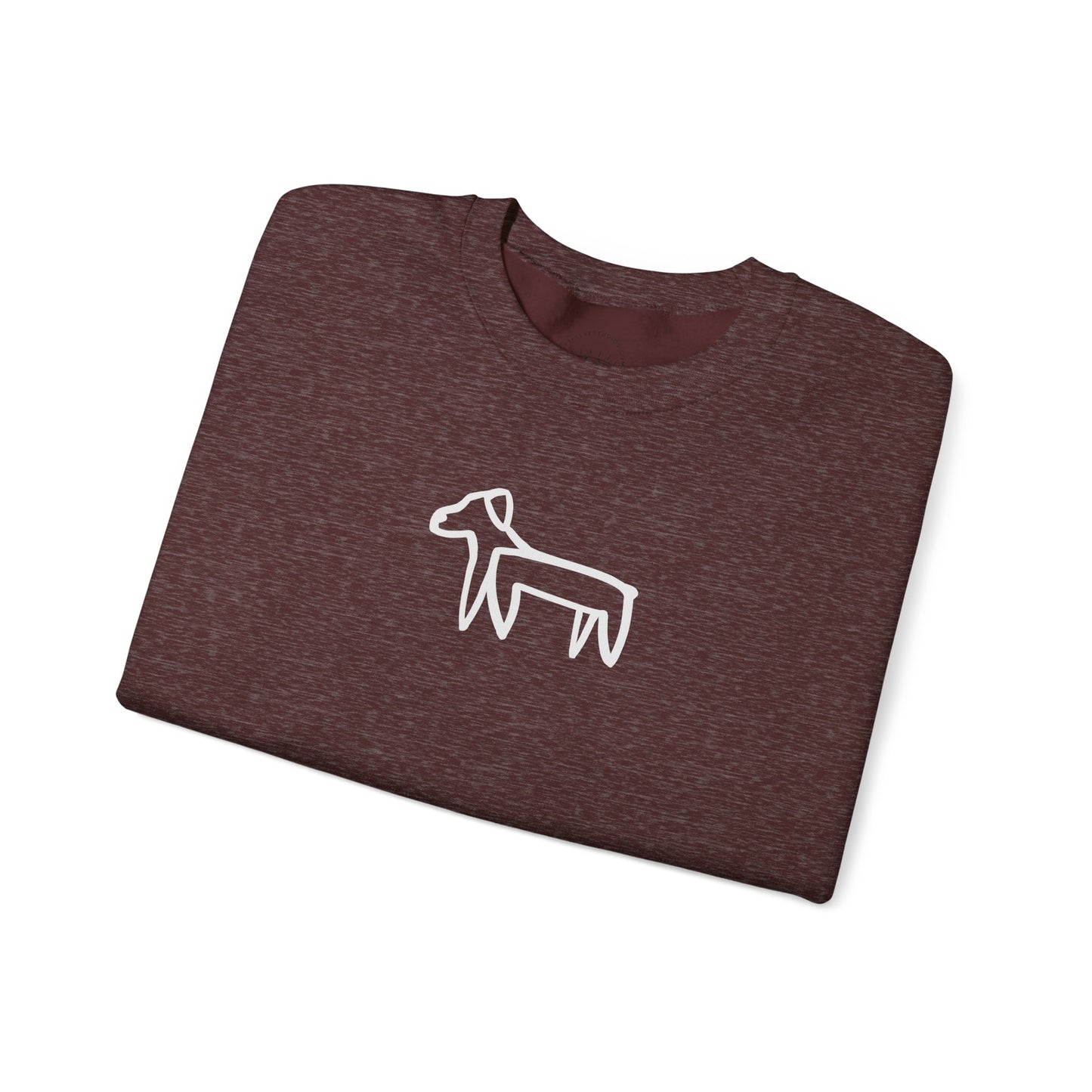 Dog Sweatshirt (Transparent Style Dog) - Dog Drawing Sweatshirt