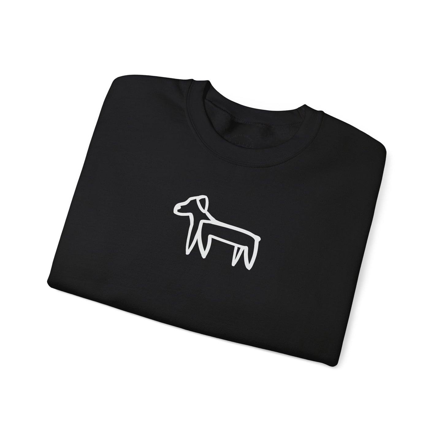 Dog Sweatshirt (Transparent Style Dog) - Dog Drawing Sweatshirt