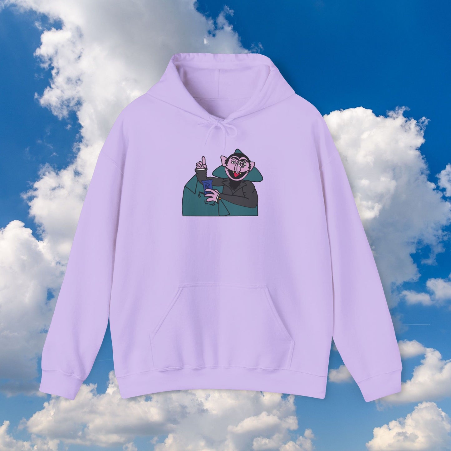 The Count Stealing Candy Hoodie - Sesame Street The Count Parody Hooded Sweatshirt
