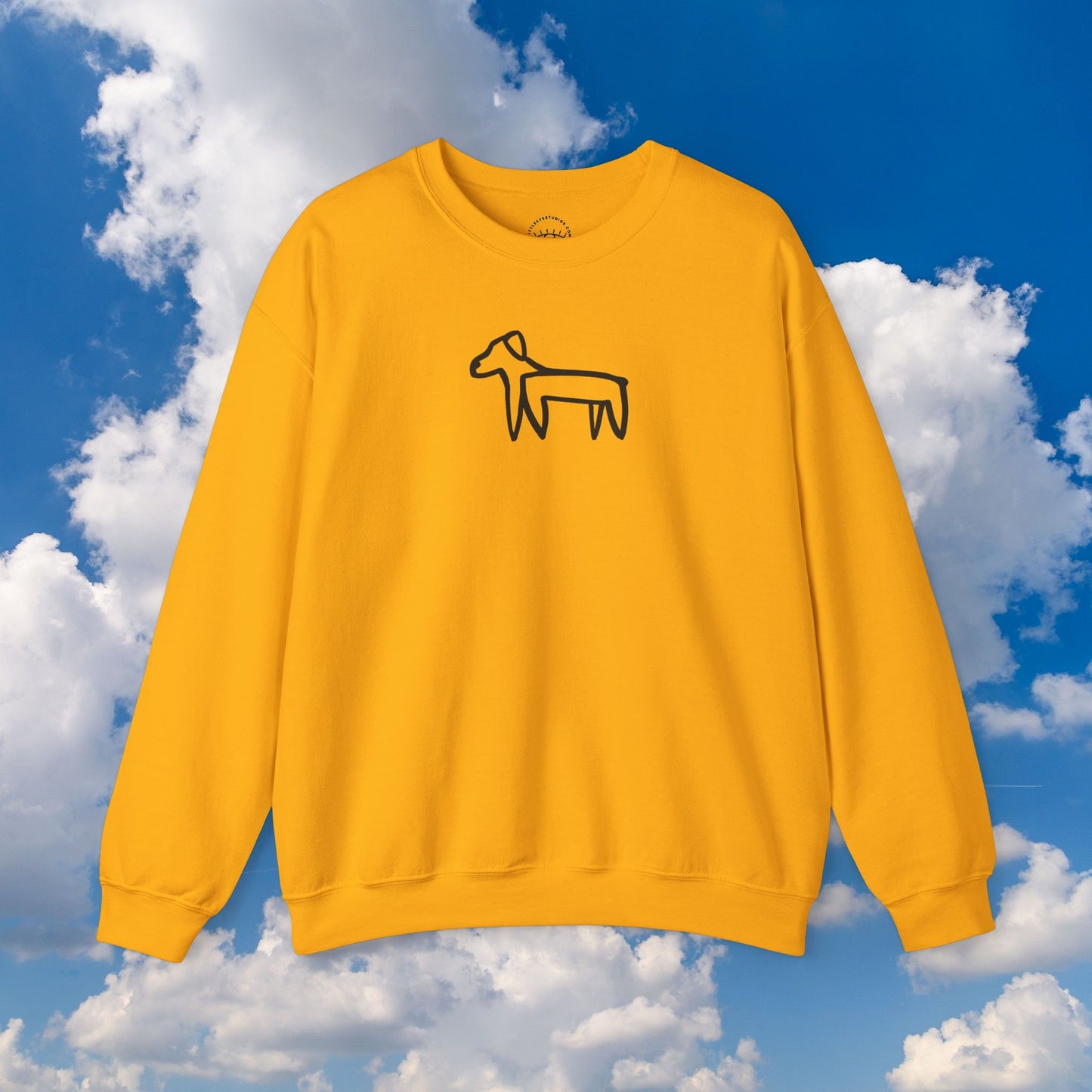 Dog Sweatshirt (Transparent Style Dog) - Dog Drawing Sweatshirt