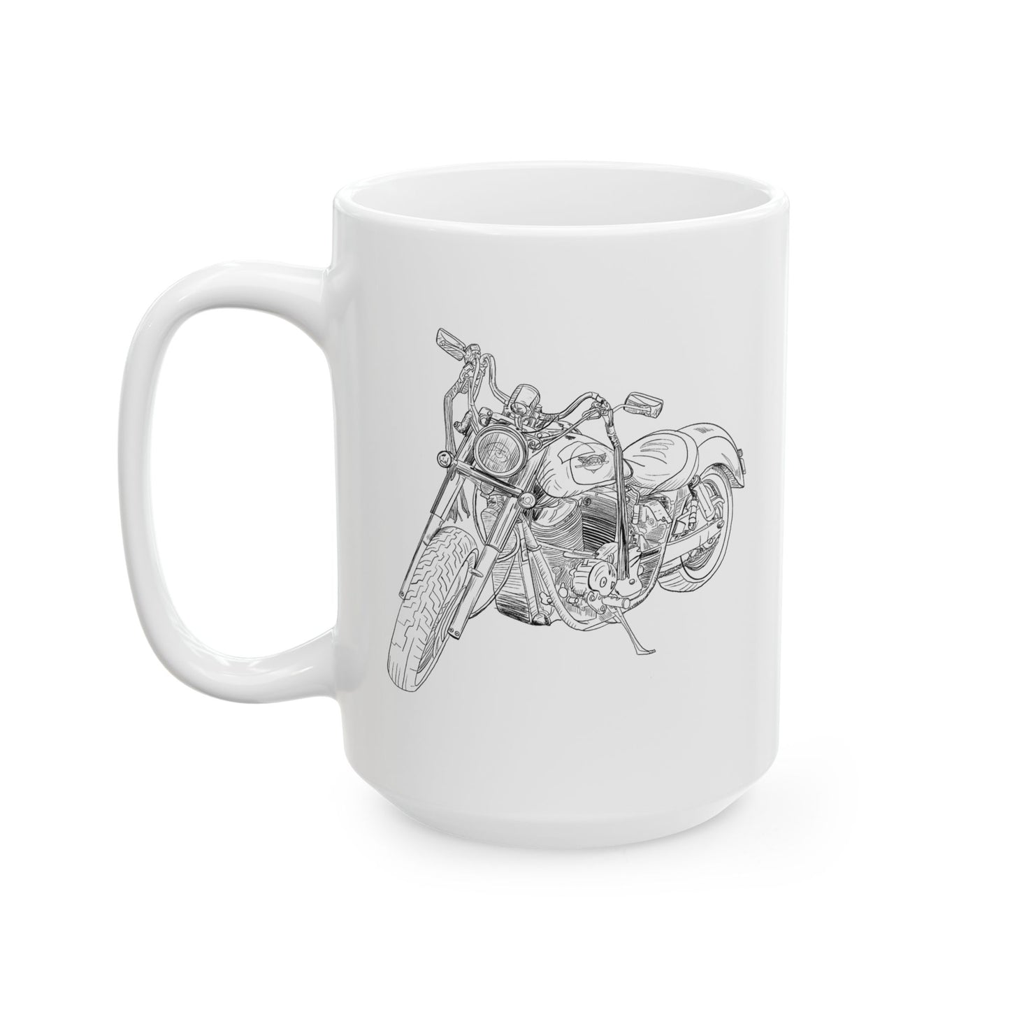 Harley Motorcycle Drawing Mug