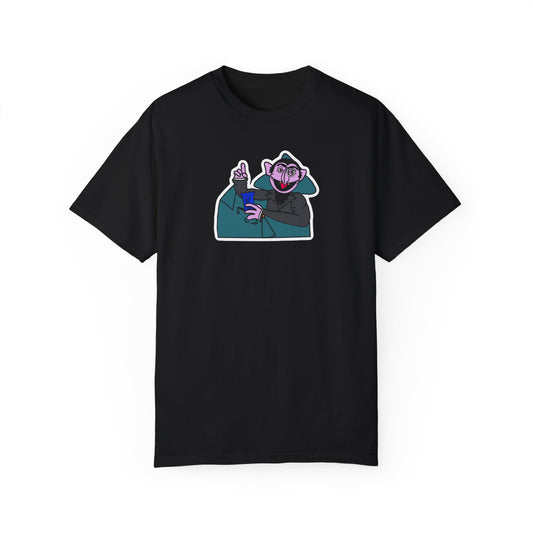 The Count Stealing Candy Tee - Sesame Street The Count Parody Shirt
