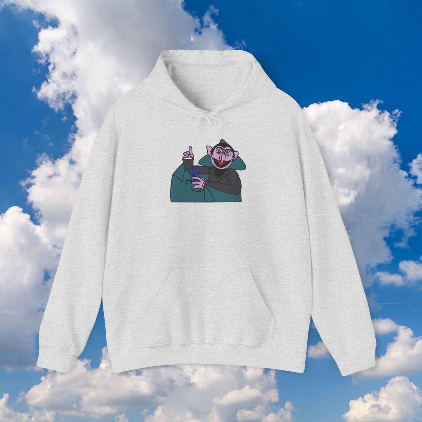 The Count Stealing Candy Hoodie - Sesame Street The Count Parody Hooded Sweatshirt