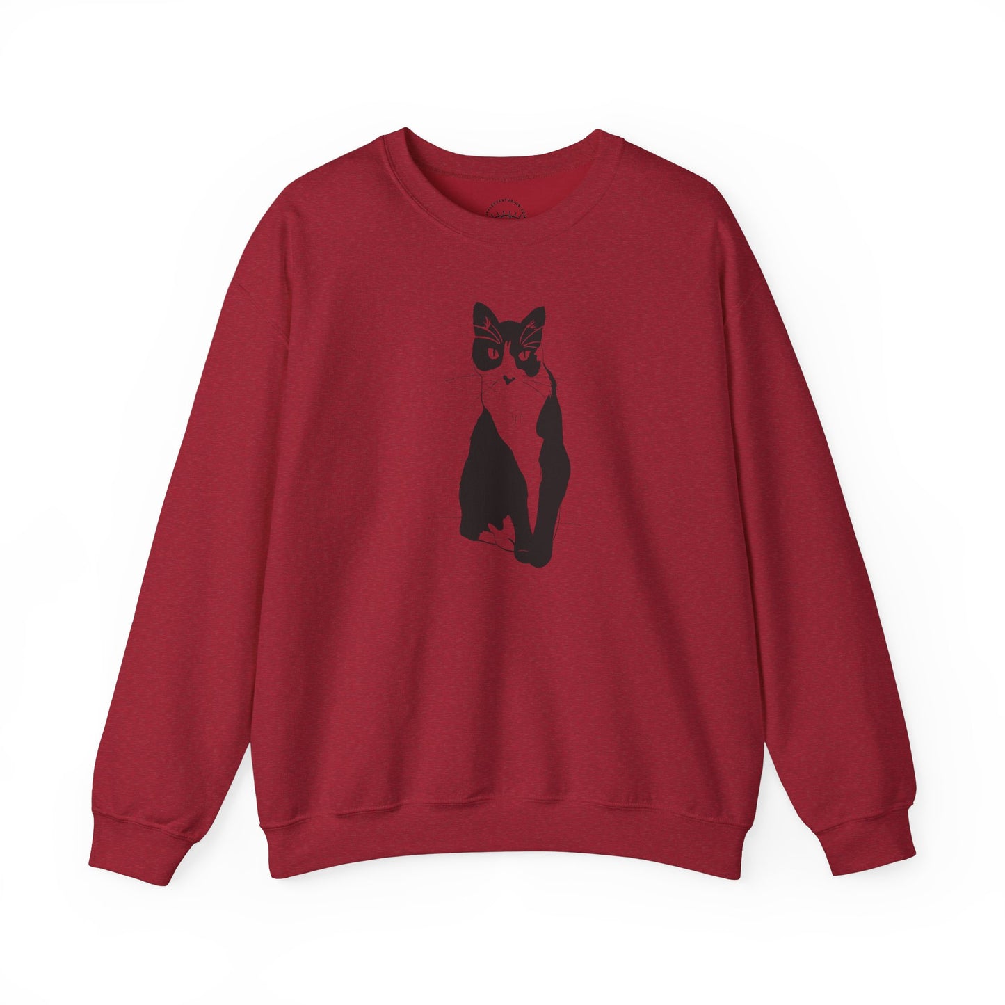 Cat Sweatshirt (Transparent Style Cat) - Cat Drawing Sweatshirt