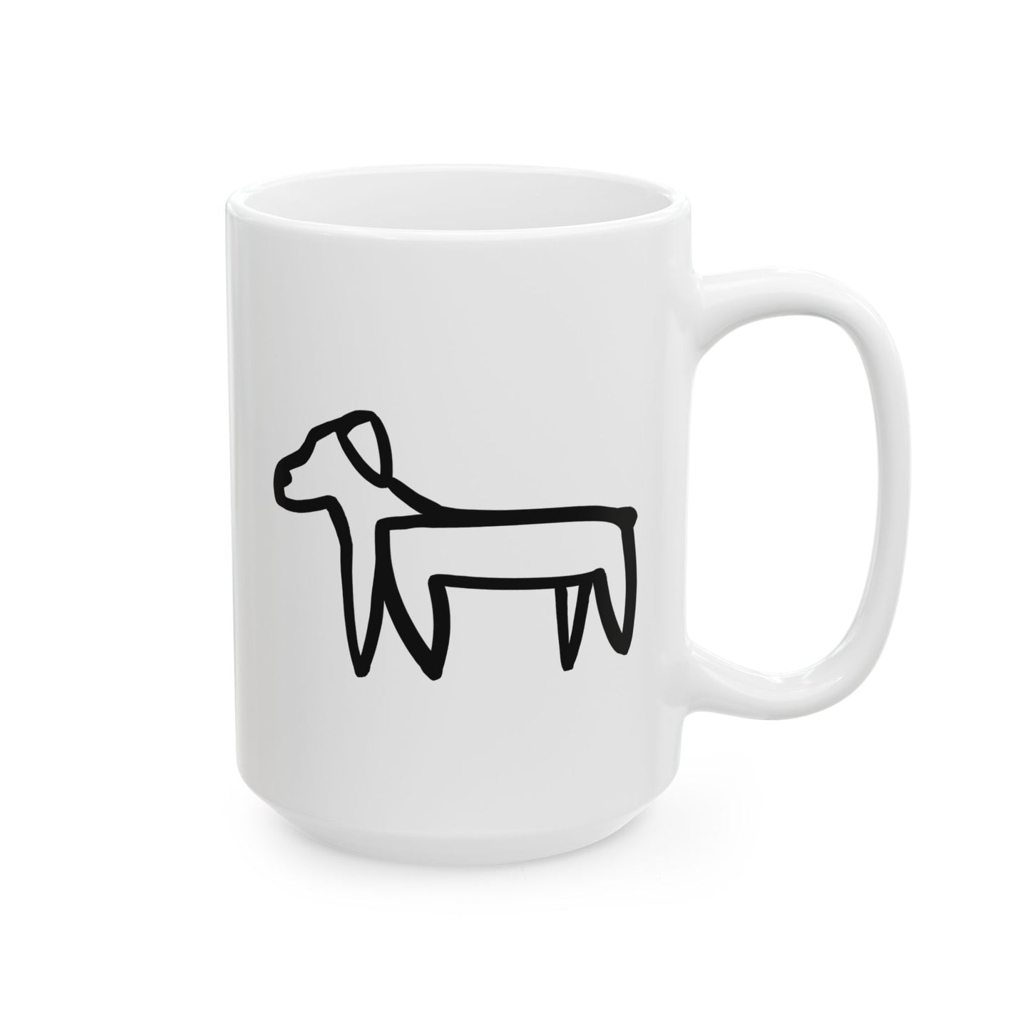 Dog Drawing Mug - Two Dogs Edition