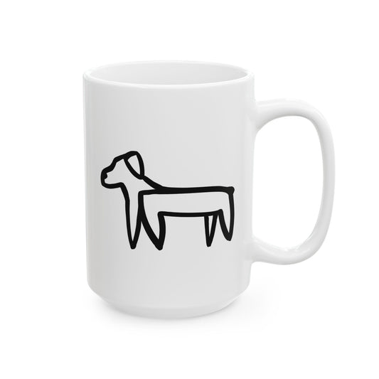Dog Drawing Mug - Two Dogs Edition