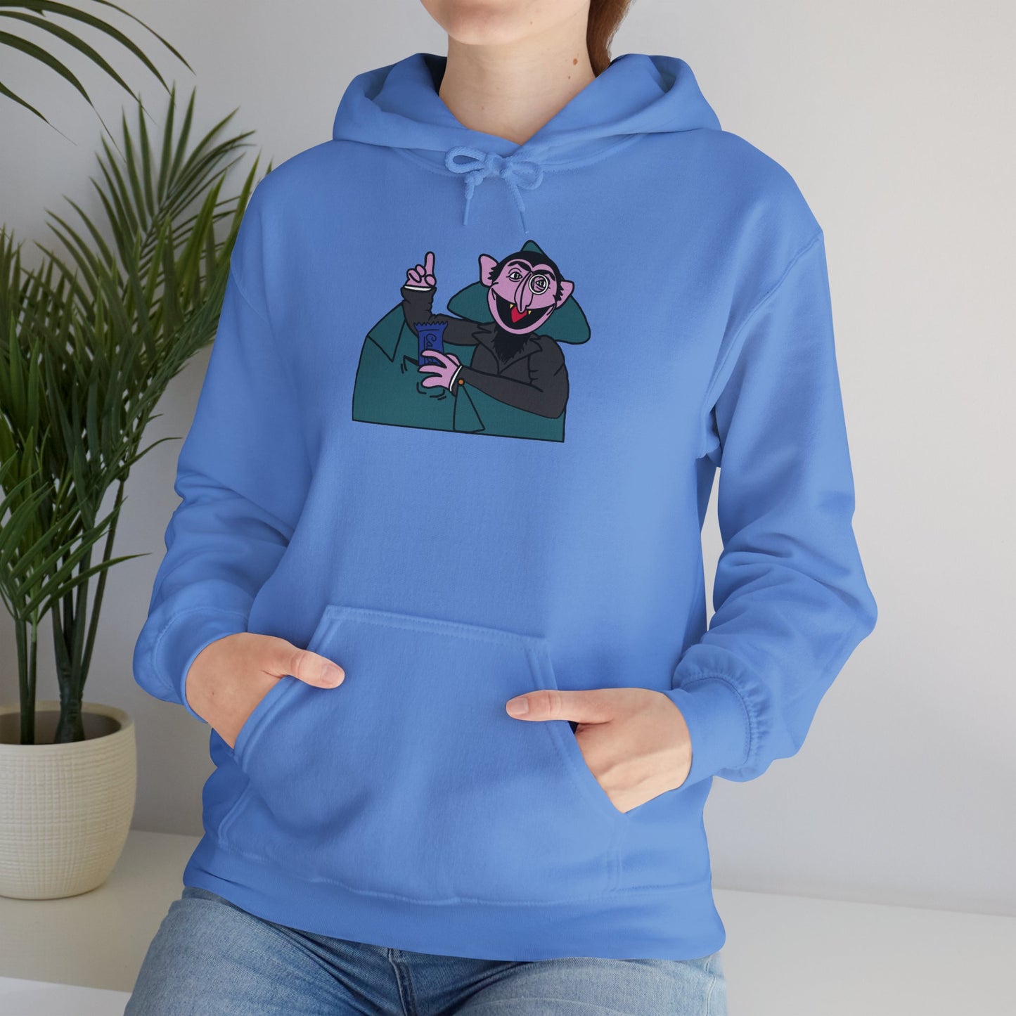 The Count Stealing Candy Hoodie - Sesame Street The Count Parody Hooded Sweatshirt