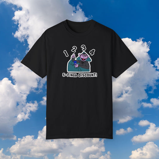 Five Finger Discount Tee - Sesame Street The Count Parody Shirt