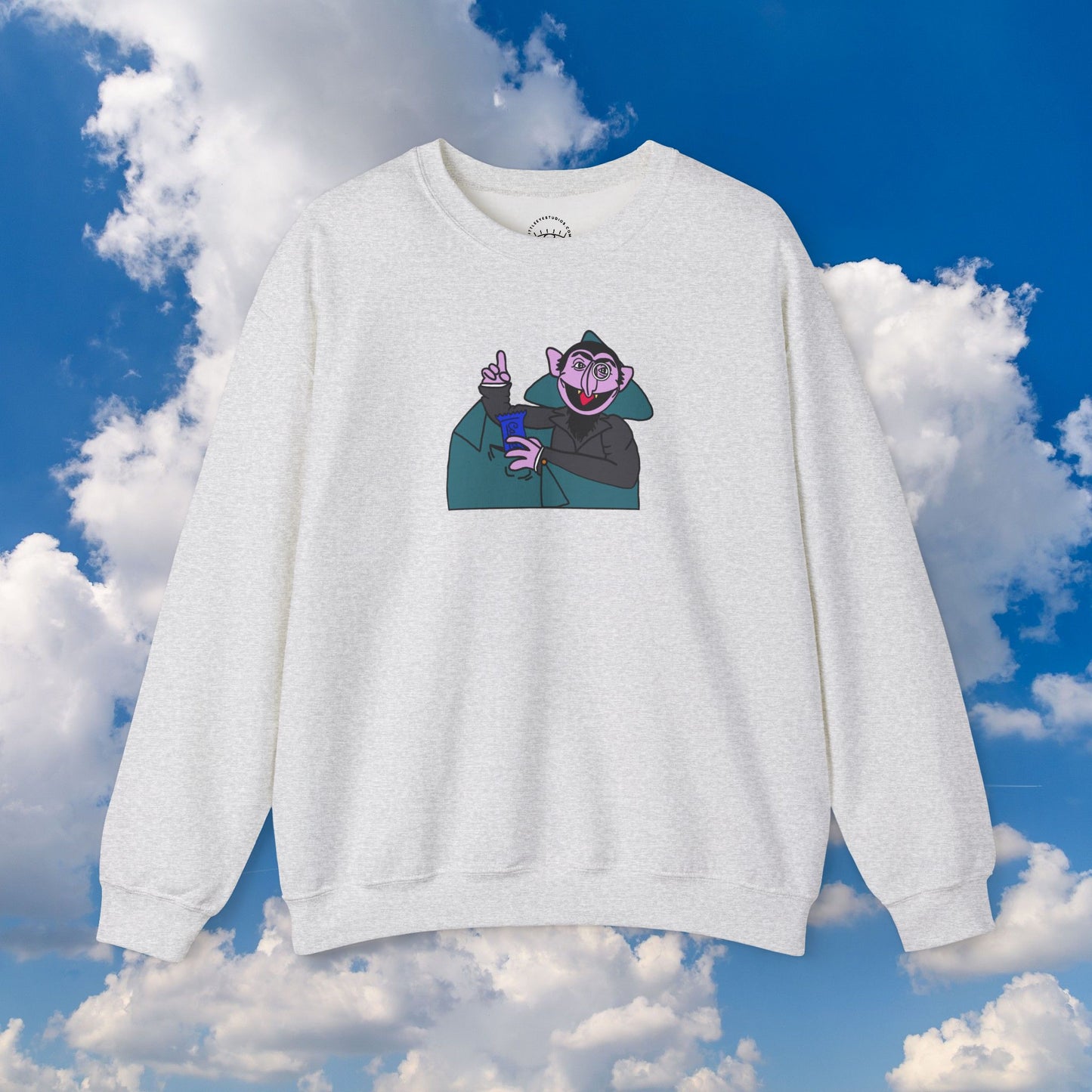 The Count Stealing Candy Sweatshirt - Sesame Street The Count Parody Sweatshirt