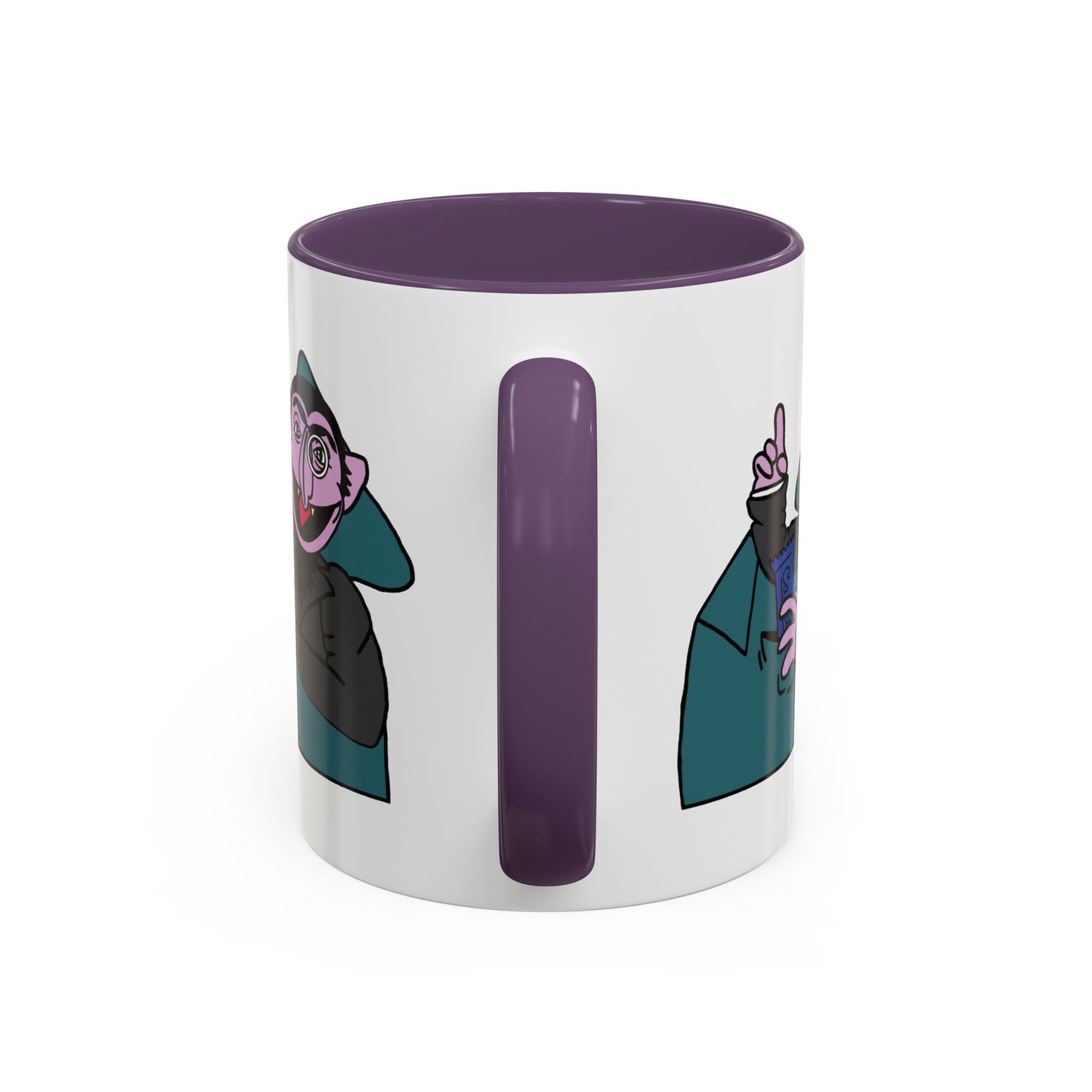 The Count Stealing Candy Accent Mug - Sesame Street The Count Parody Coffee Mug