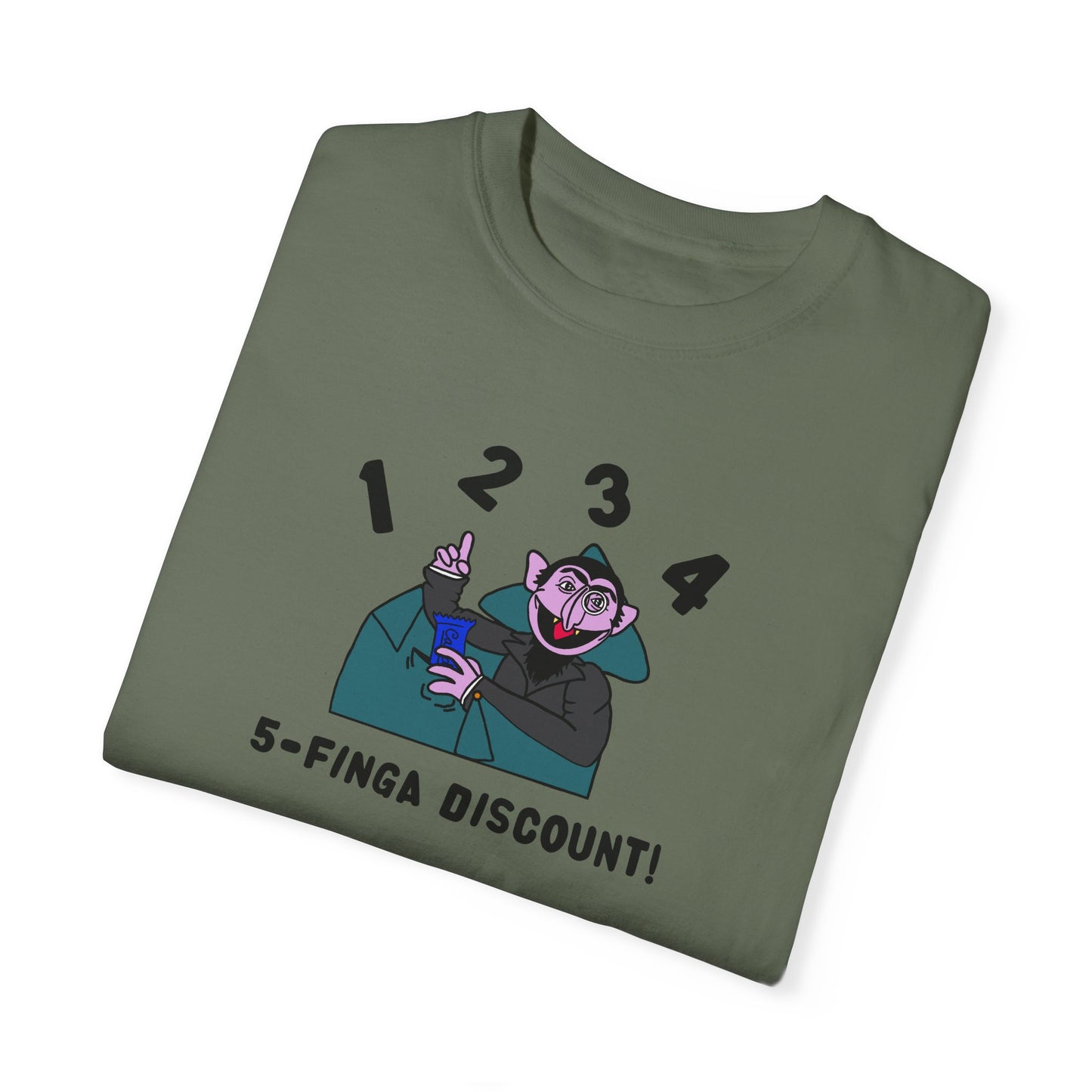 Five Finger Discount Tee - Sesame Street The Count Parody Shirt