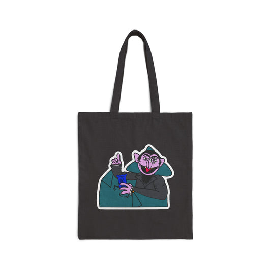 The Count Stealing Candy Tote Bag - Sesame Street The Count Parody Bag