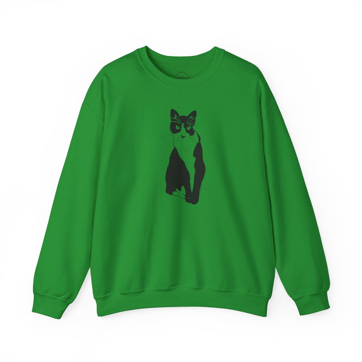 Cat Sweatshirt (Transparent Style Cat) - Cat Drawing Sweatshirt