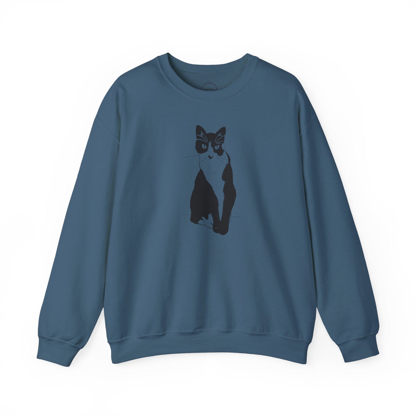 Cat Sweatshirt (Transparent Style Cat) - Cat Drawing Sweatshirt